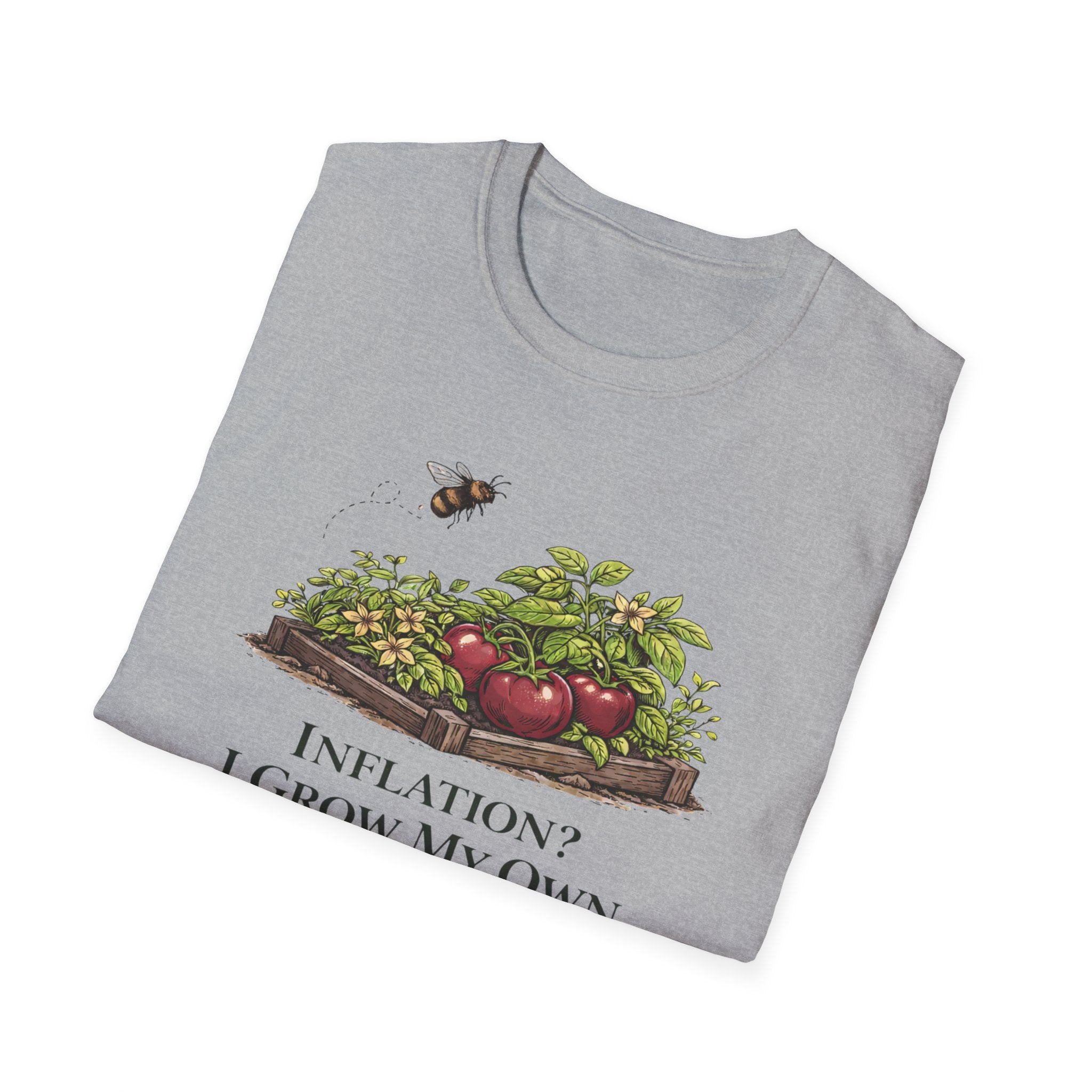 Inflation? I Grow My Own Tomatoes T-Shirt - Light