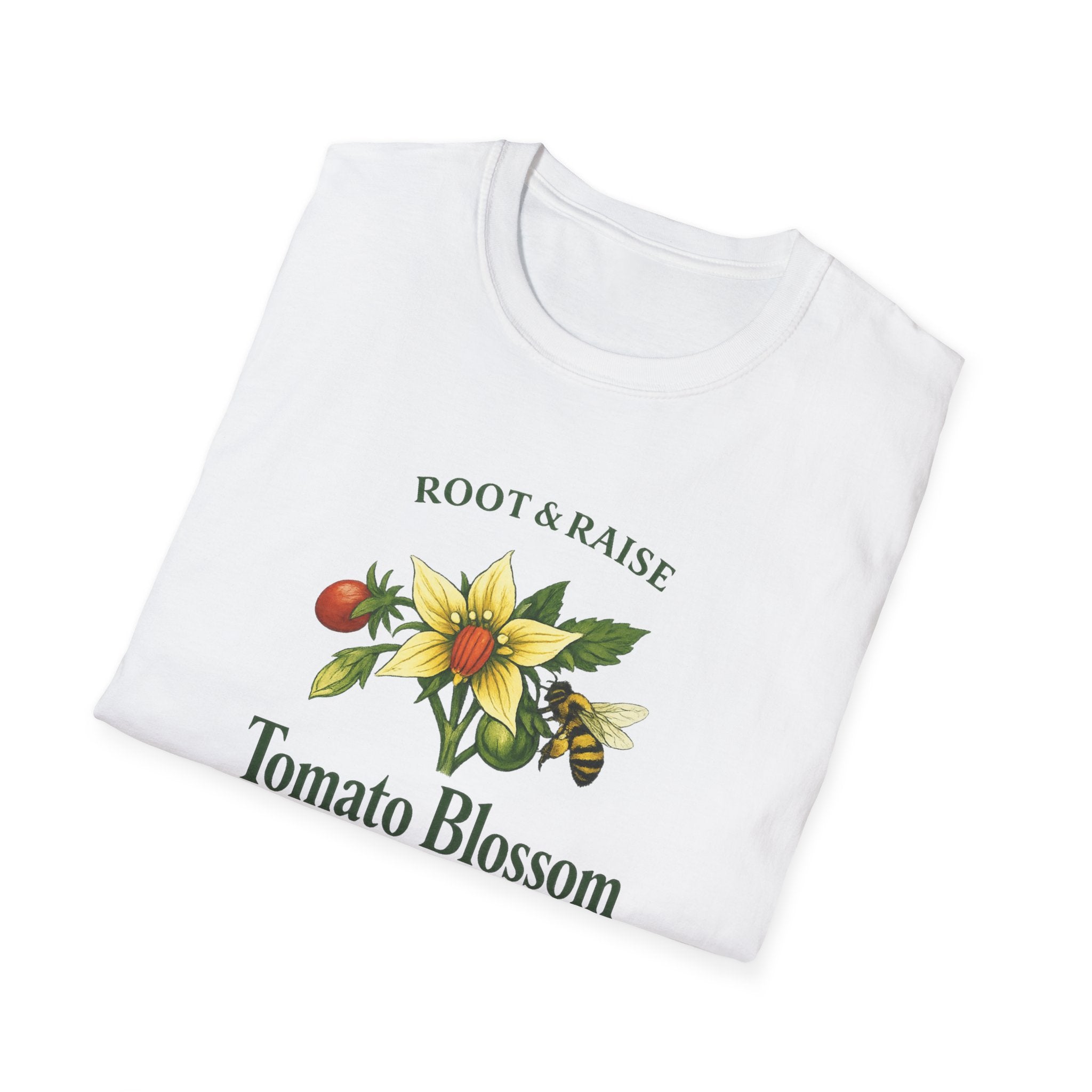 Tomato Blossom Pollinated By Bees T-Shirt