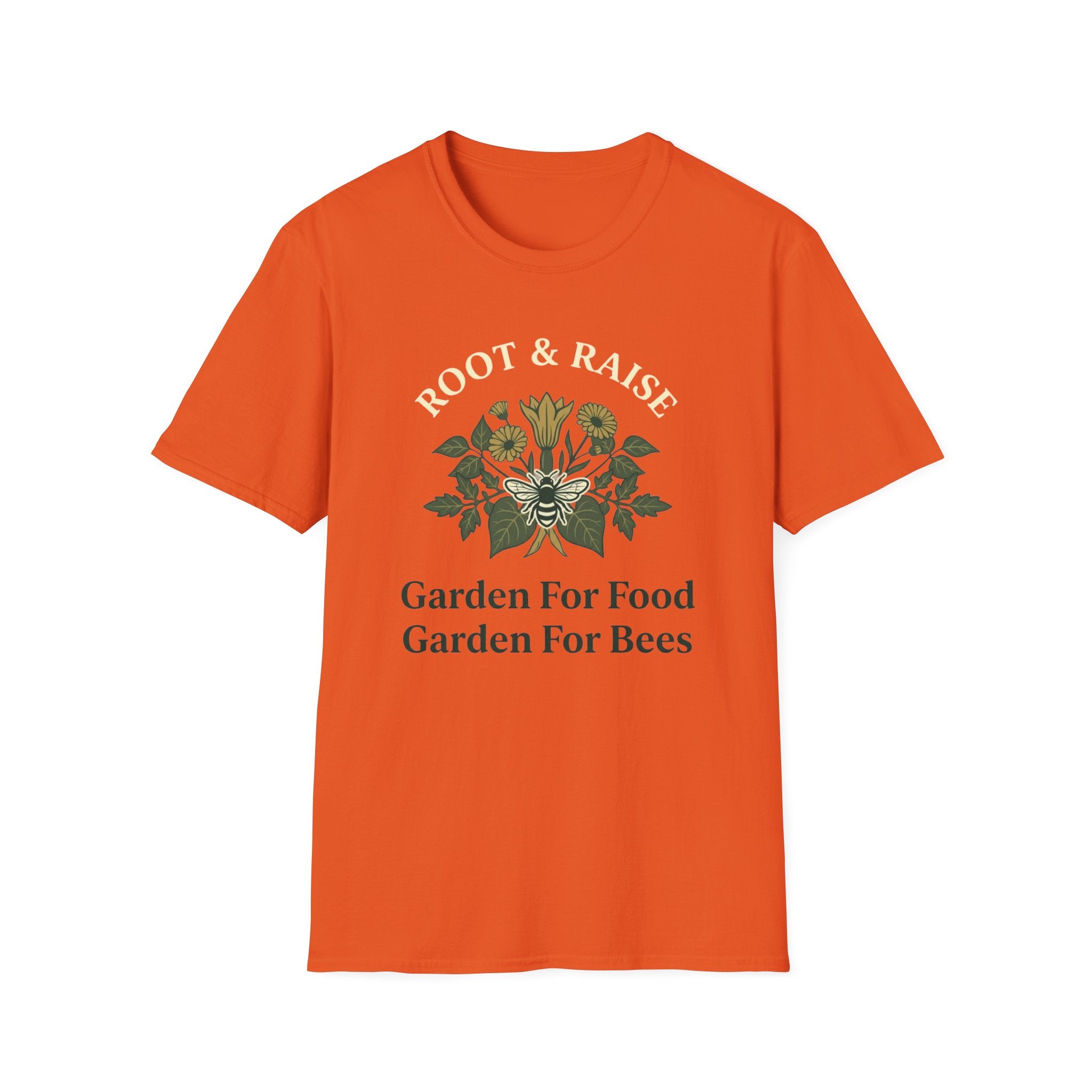 Garden For Food Garden For Bees T-Shirt - Illustrated
