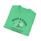 Local Food Starts With Flowers T-Shirt - Sketch