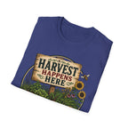 Harvest Happens Here Gardening T-Shirt
