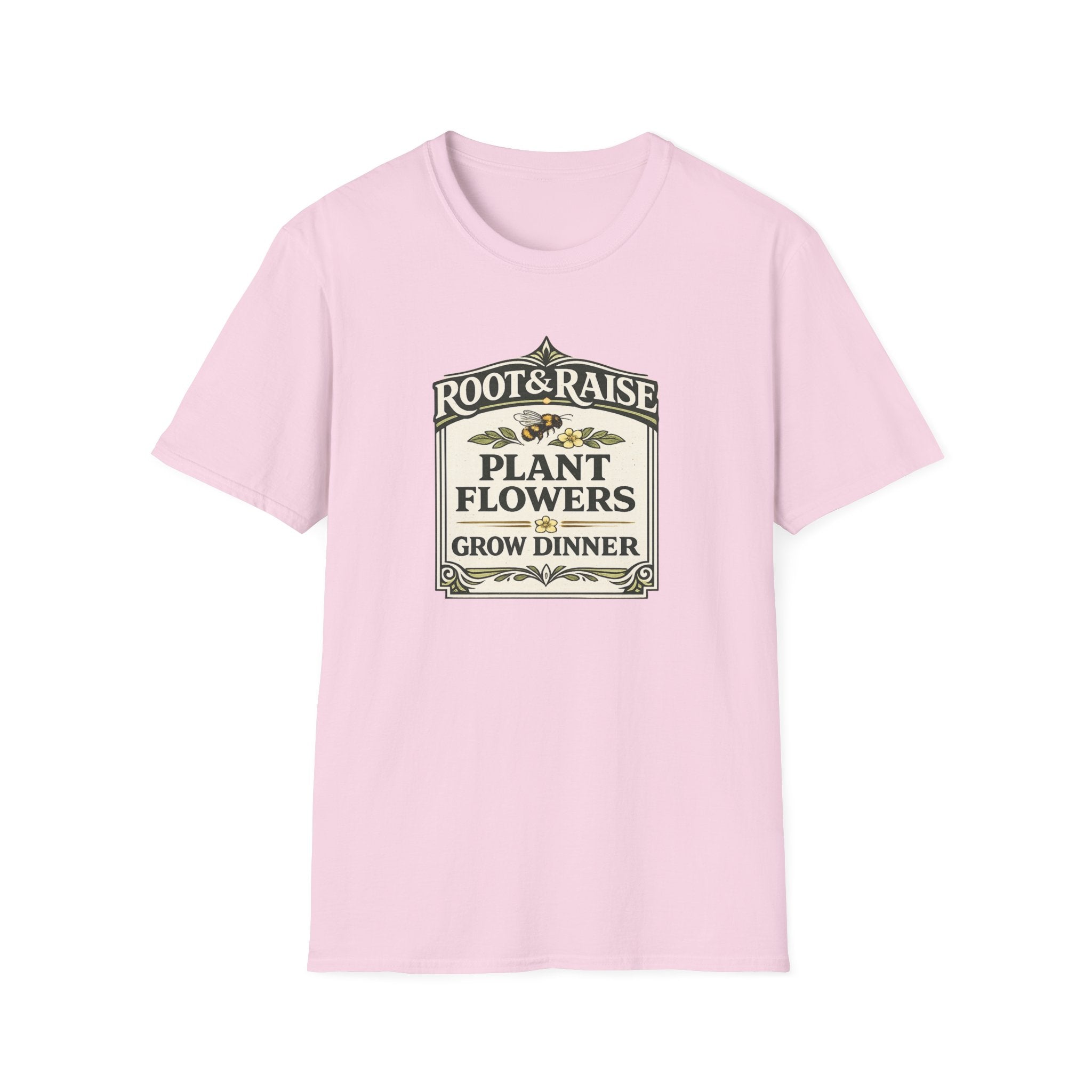 Plant Flowers Grow Dinner T-Shirt - Vintage
