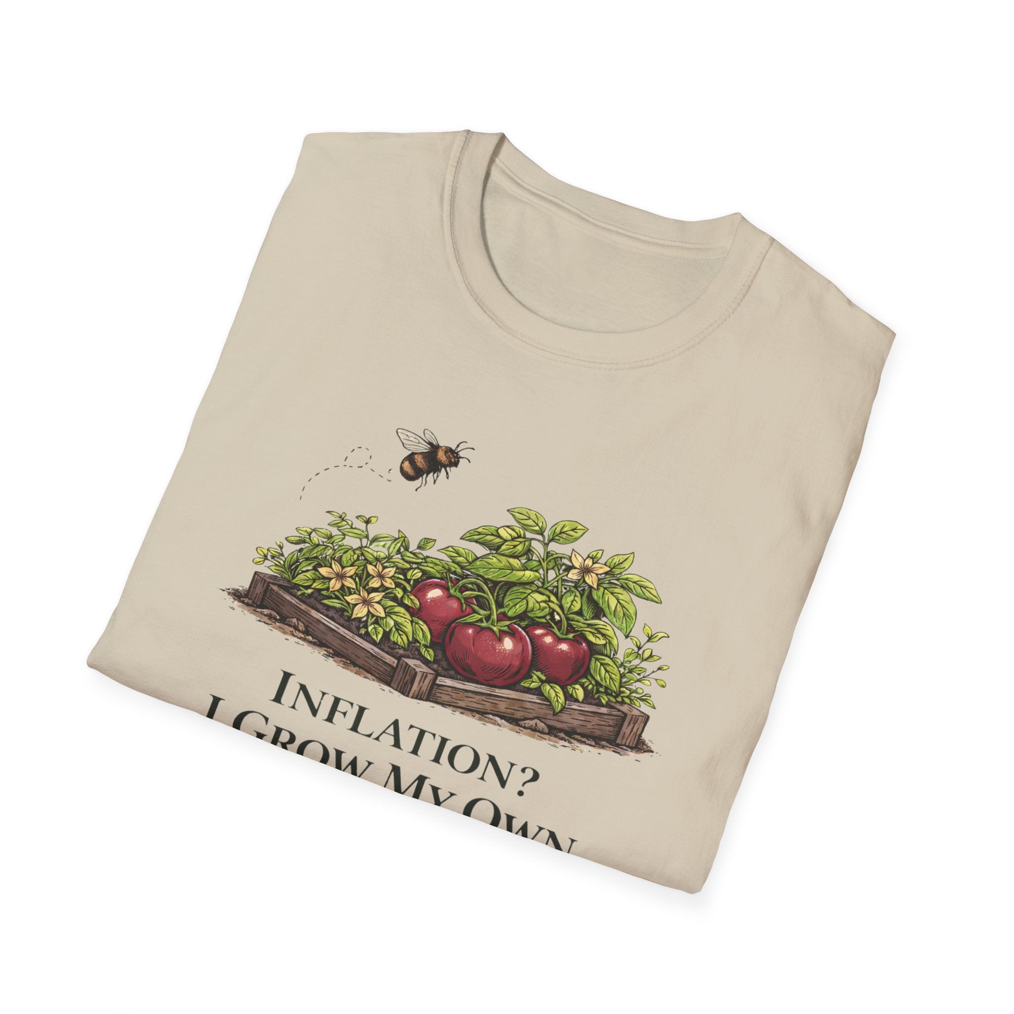 Inflation? I Grow My Own Tomatoes T-Shirt - Light