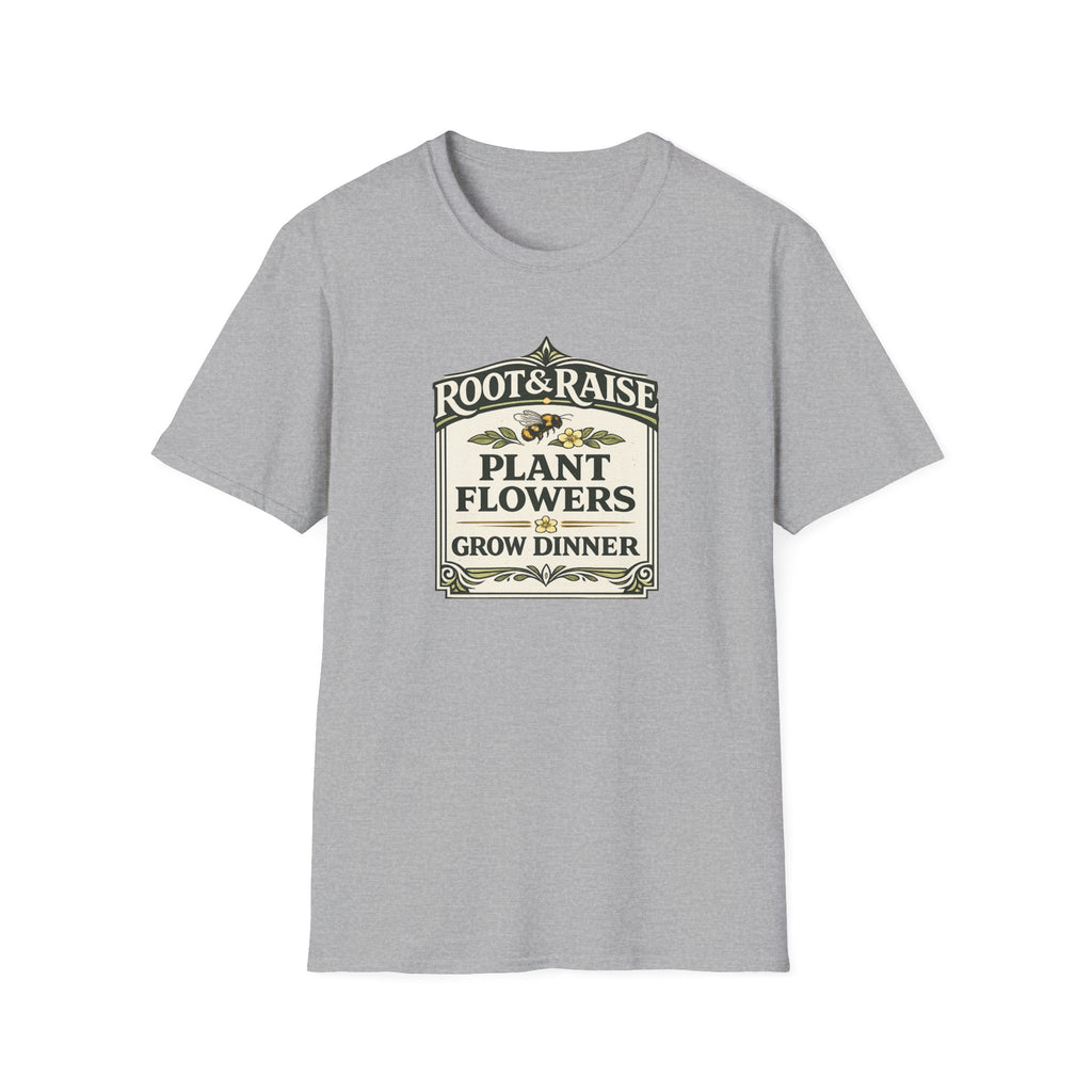 Plant Flowers Grow Dinner T-Shirt - Vintage