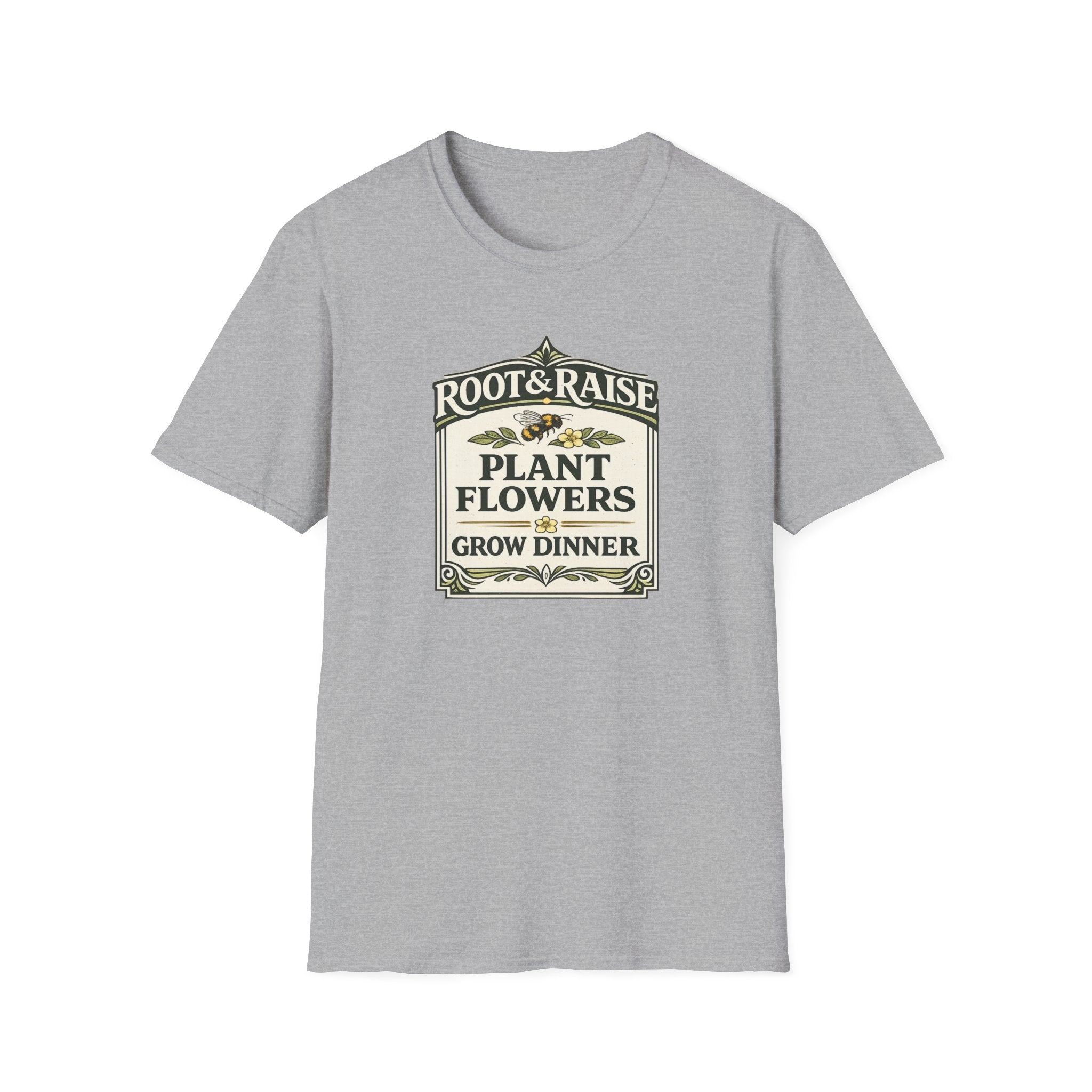Plant Flowers Grow Dinner T-Shirt - Vintage