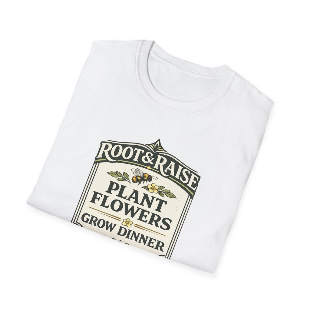 Plant Flowers Grow Dinner T-Shirt - Vintage
