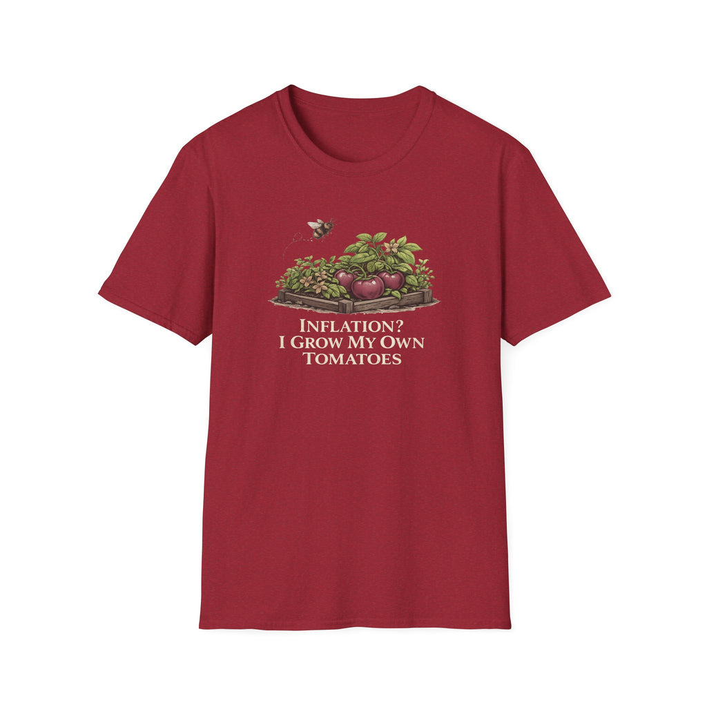 Inflation? I Grow My Own Tomatoes T-Shirt - Dark