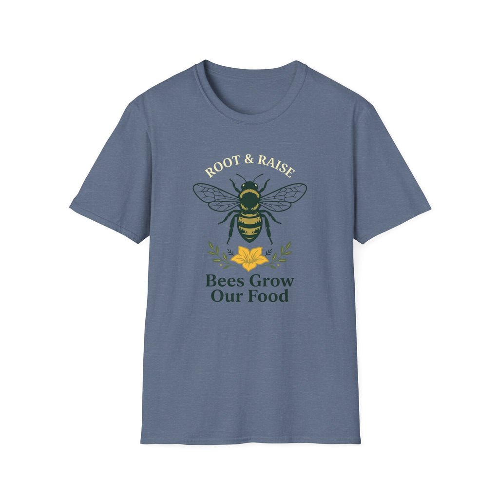 Bees Grow Our Food T-Shirt - Bold