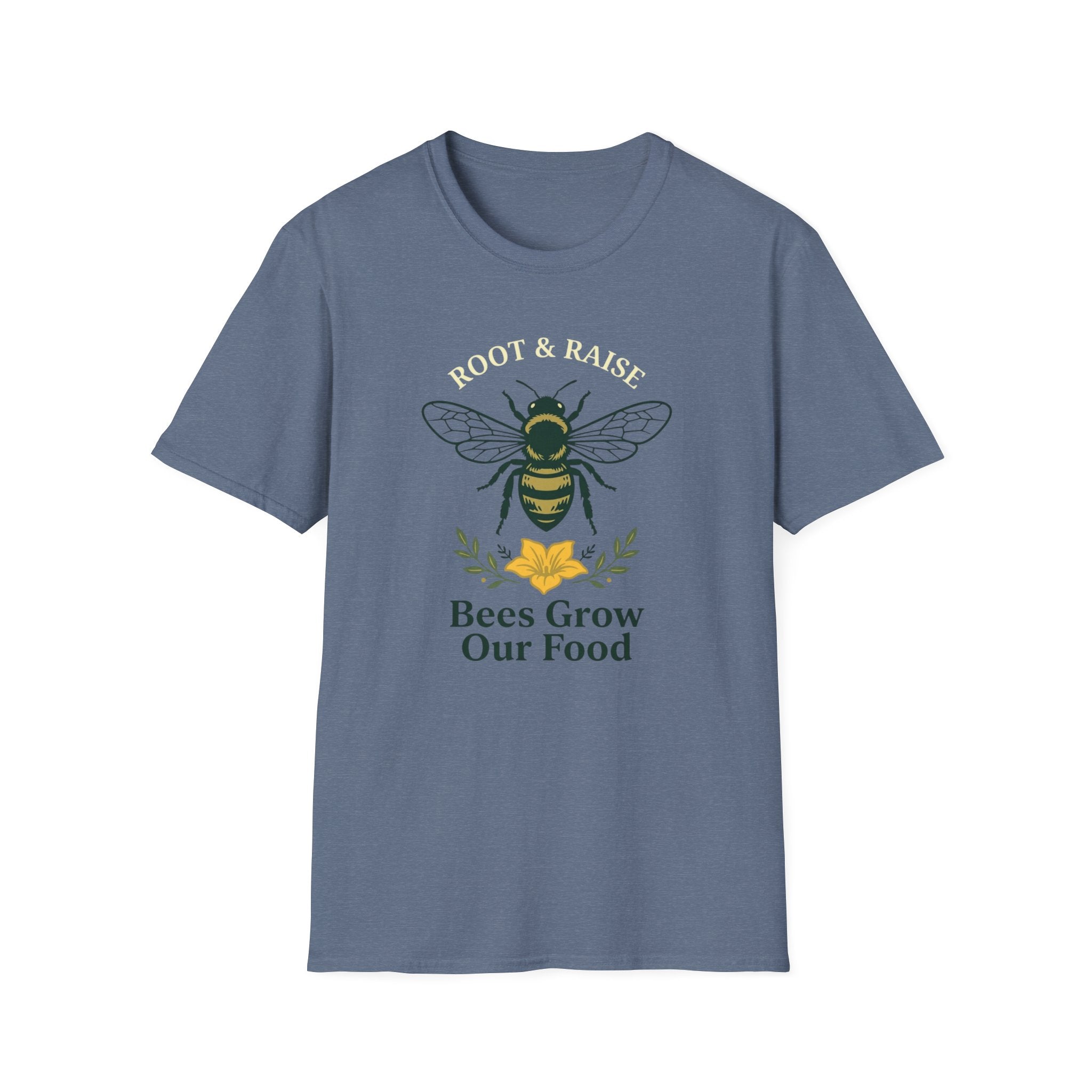 Bees Grow Our Food T-Shirt - Bold