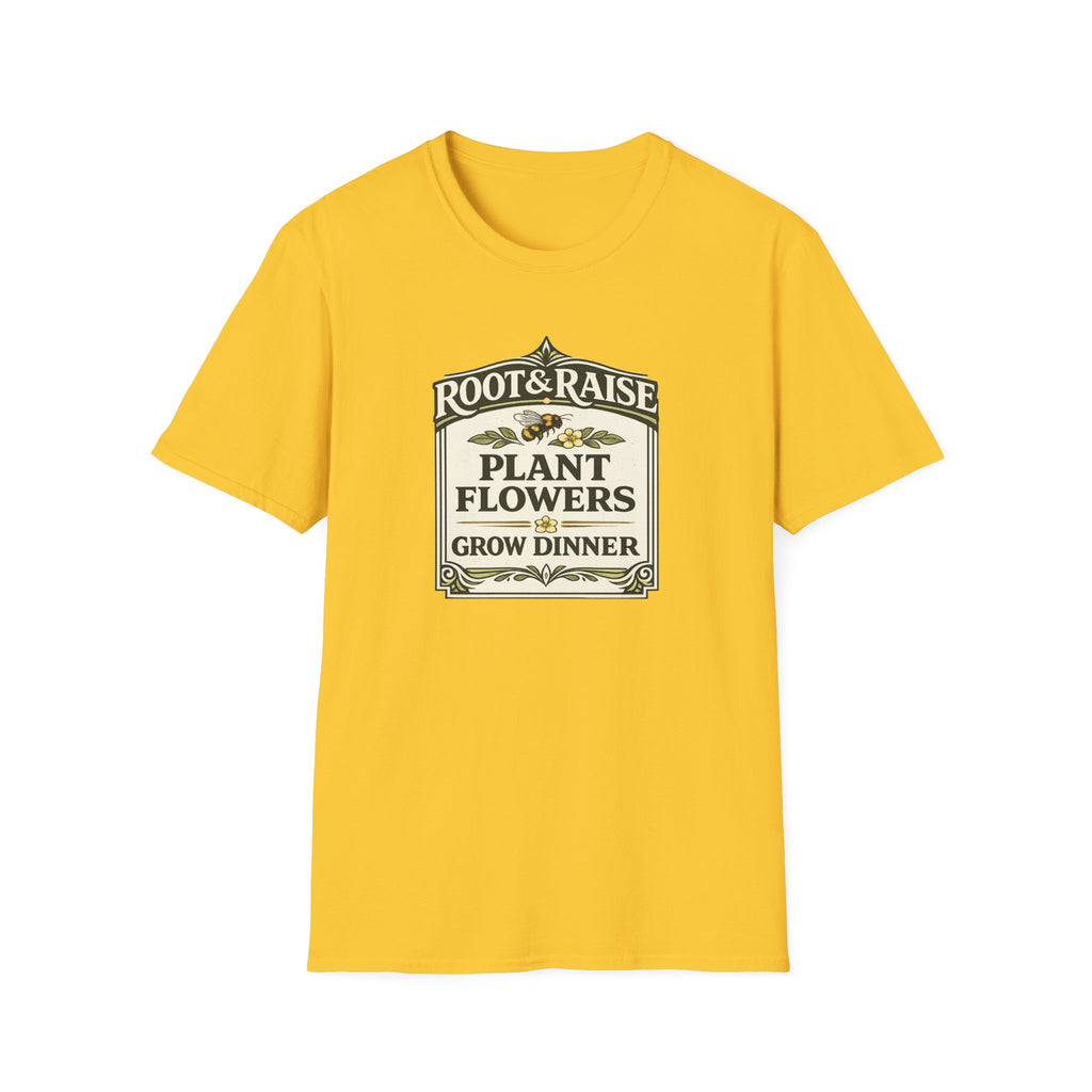 Plant Flowers Grow Dinner T-Shirt - Vintage