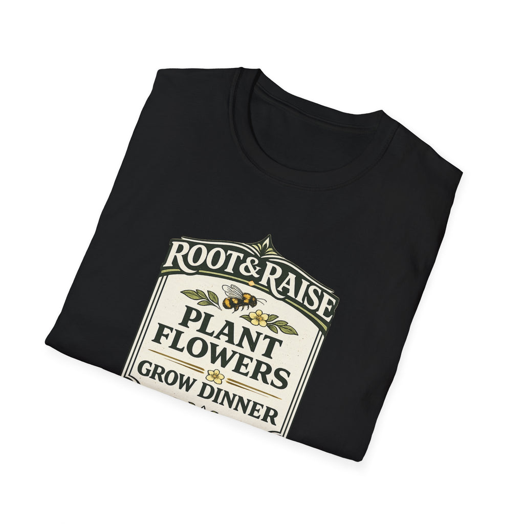 Plant Flowers Grow Dinner T-Shirt - Vintage