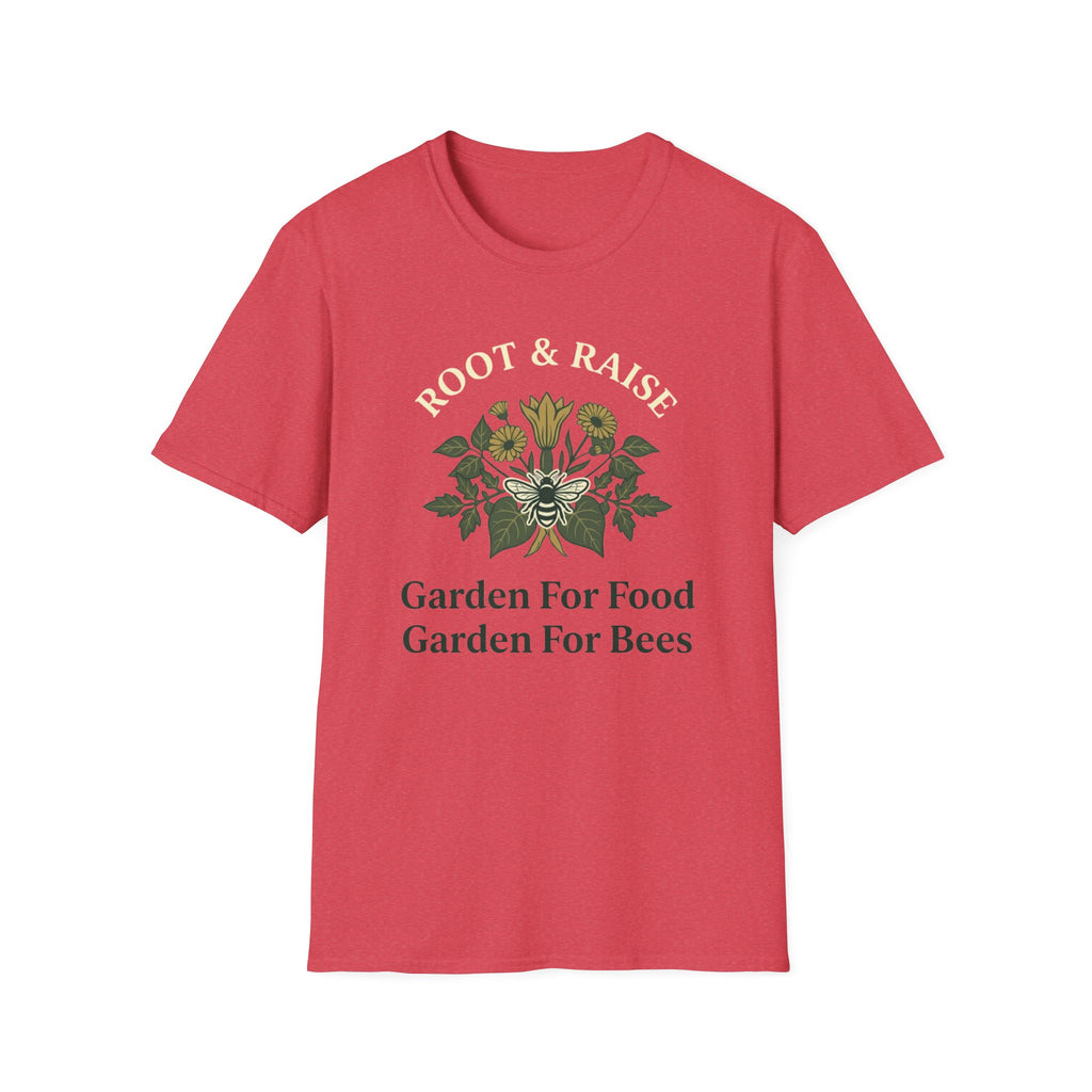 Garden For Food Garden For Bees T-Shirt - Illustrated