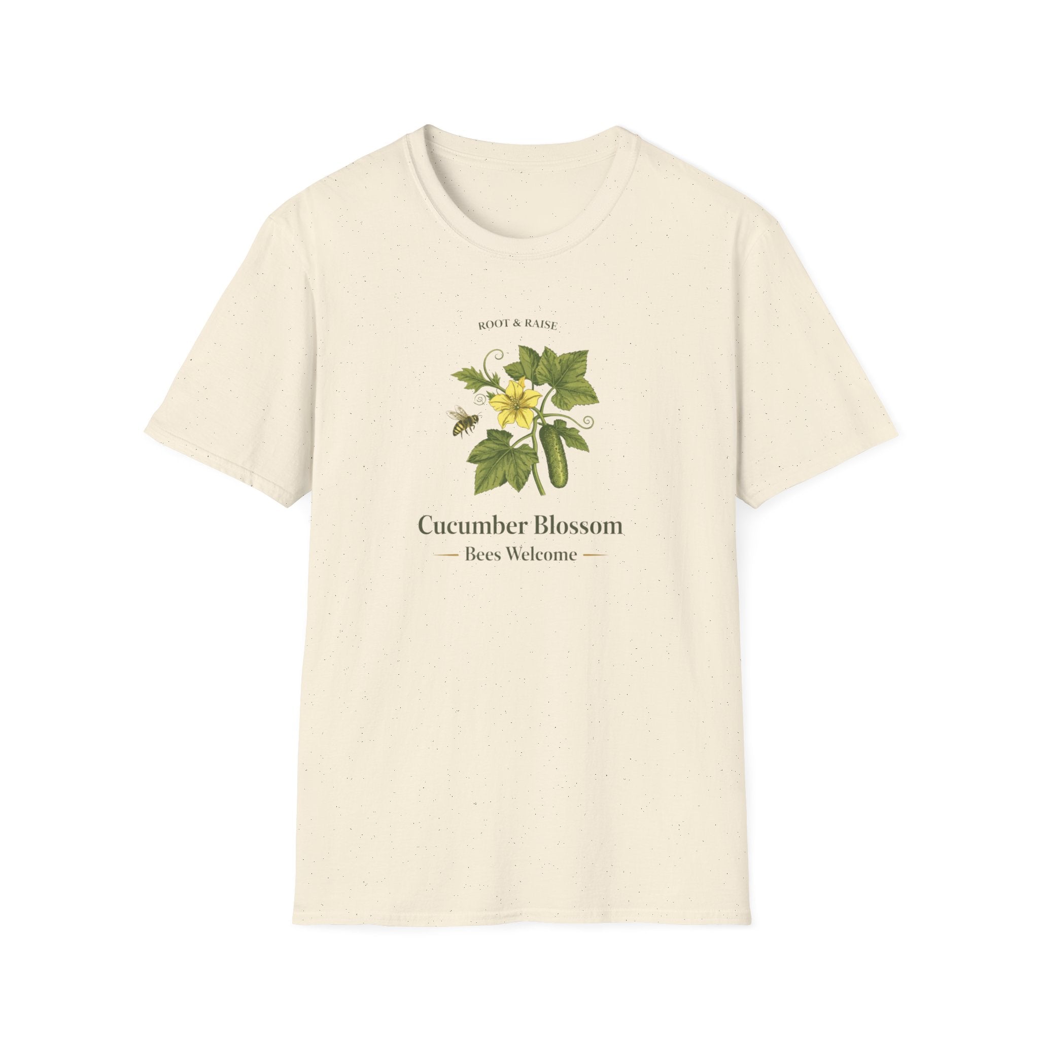 Cucumber Blossom Bees Welcome T-Shirt