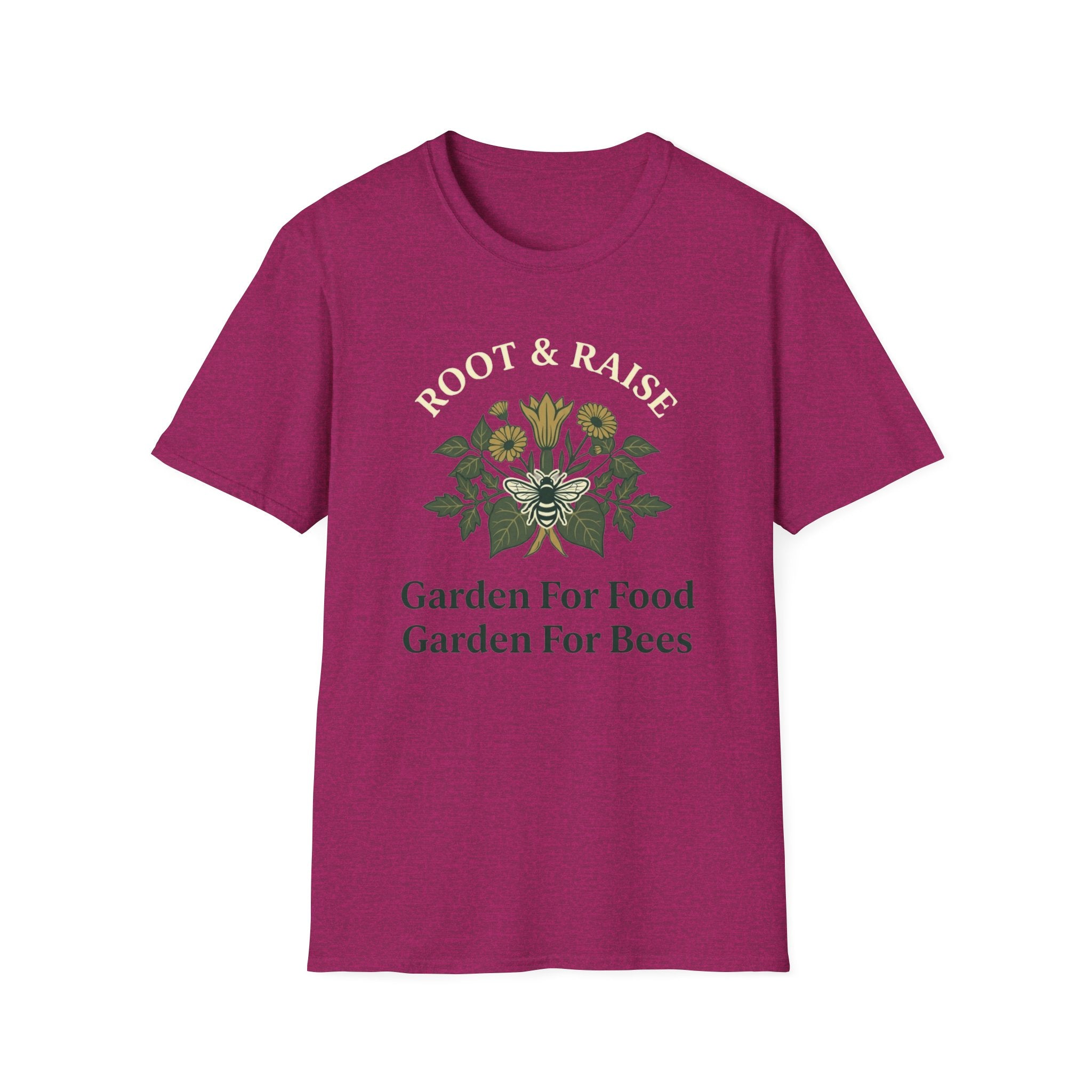 Garden For Food Garden For Bees T-Shirt - Illustrated