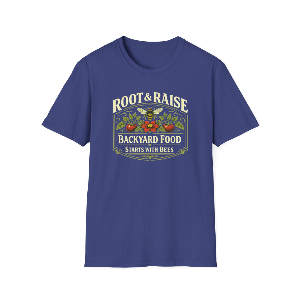 Backyard Food Starts With Bees T-Shirt - Vintage