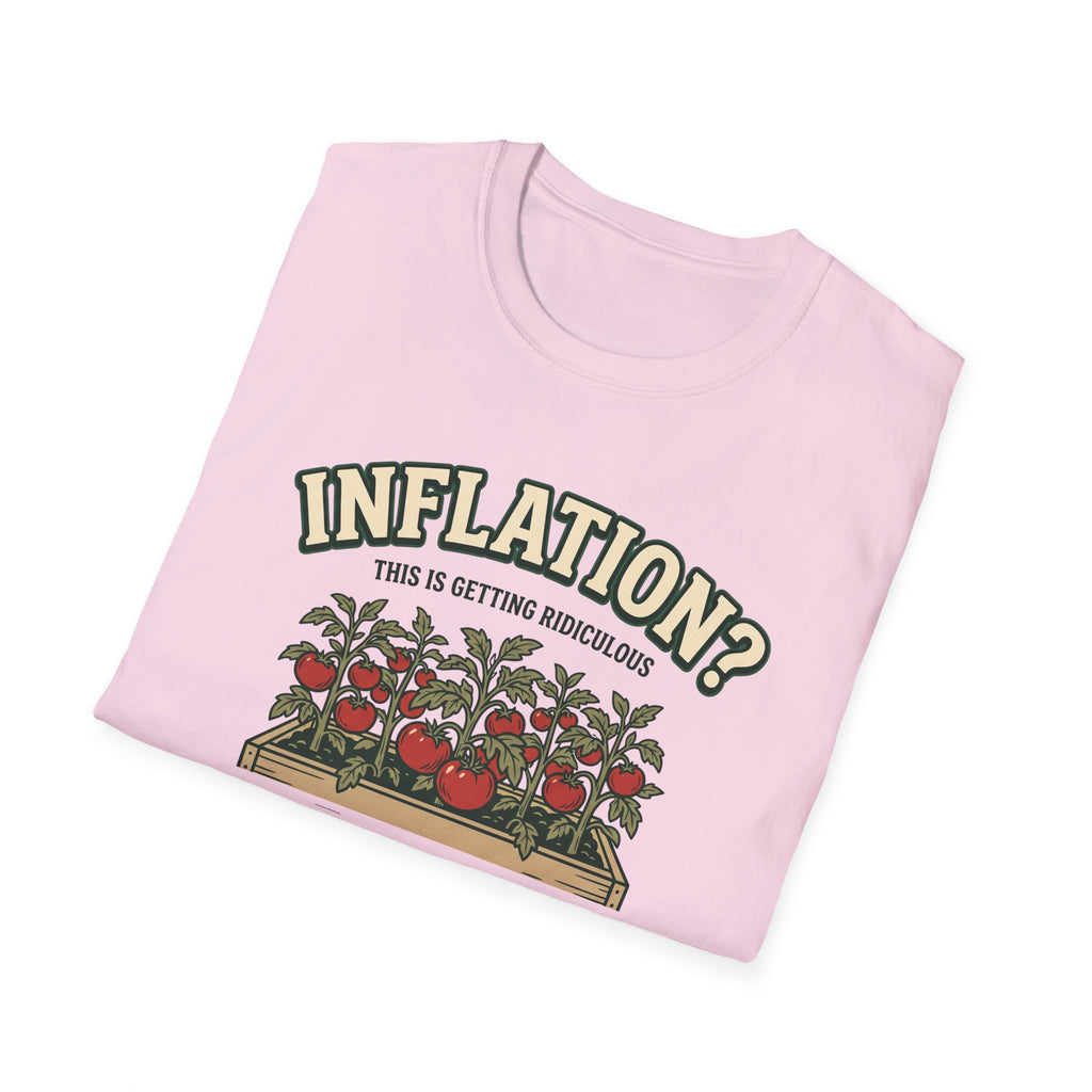 Inflation? I Grow My Own Tomatoes T-Shirt - Ridiculous Light