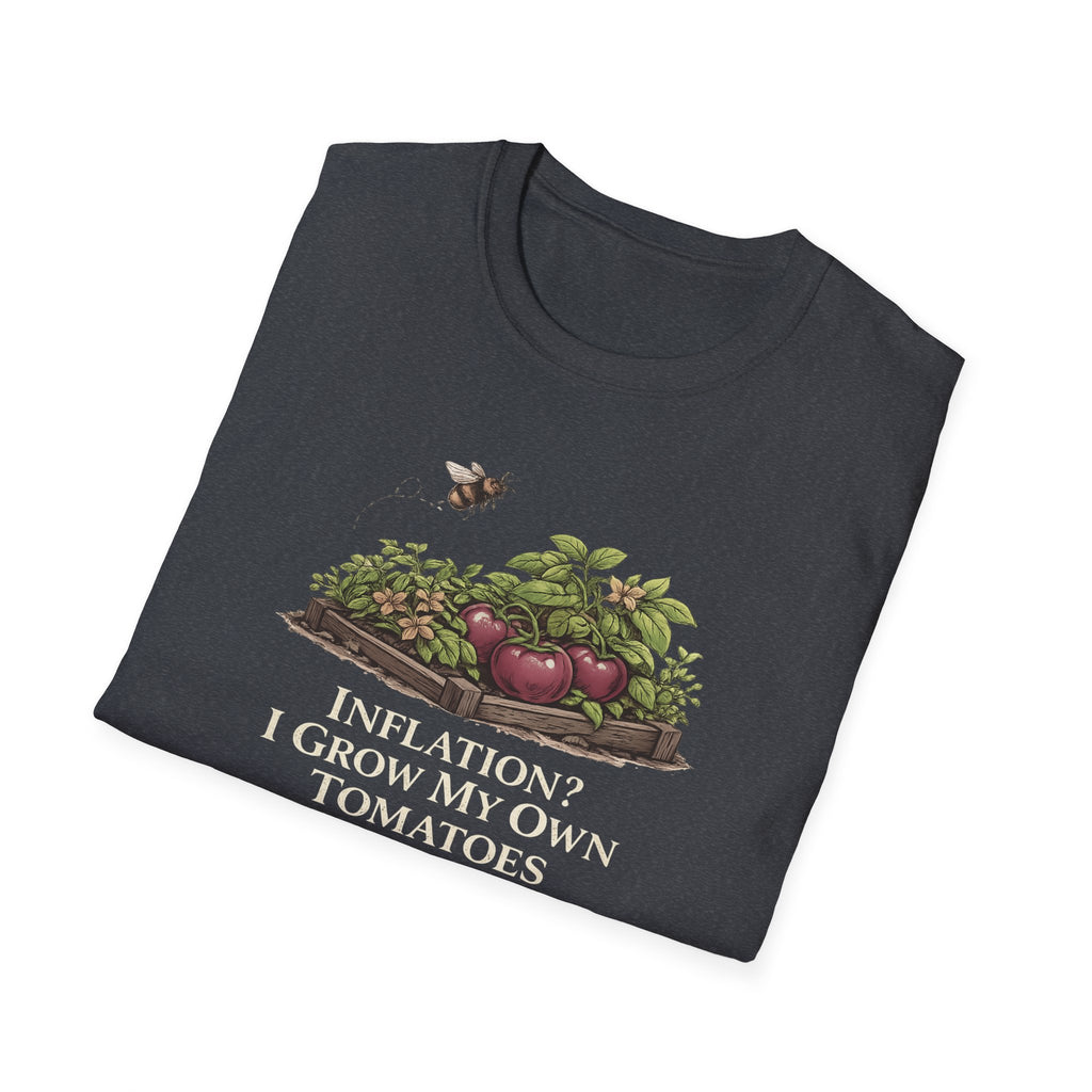 Inflation? I Grow My Own Tomatoes T-Shirt - Dark