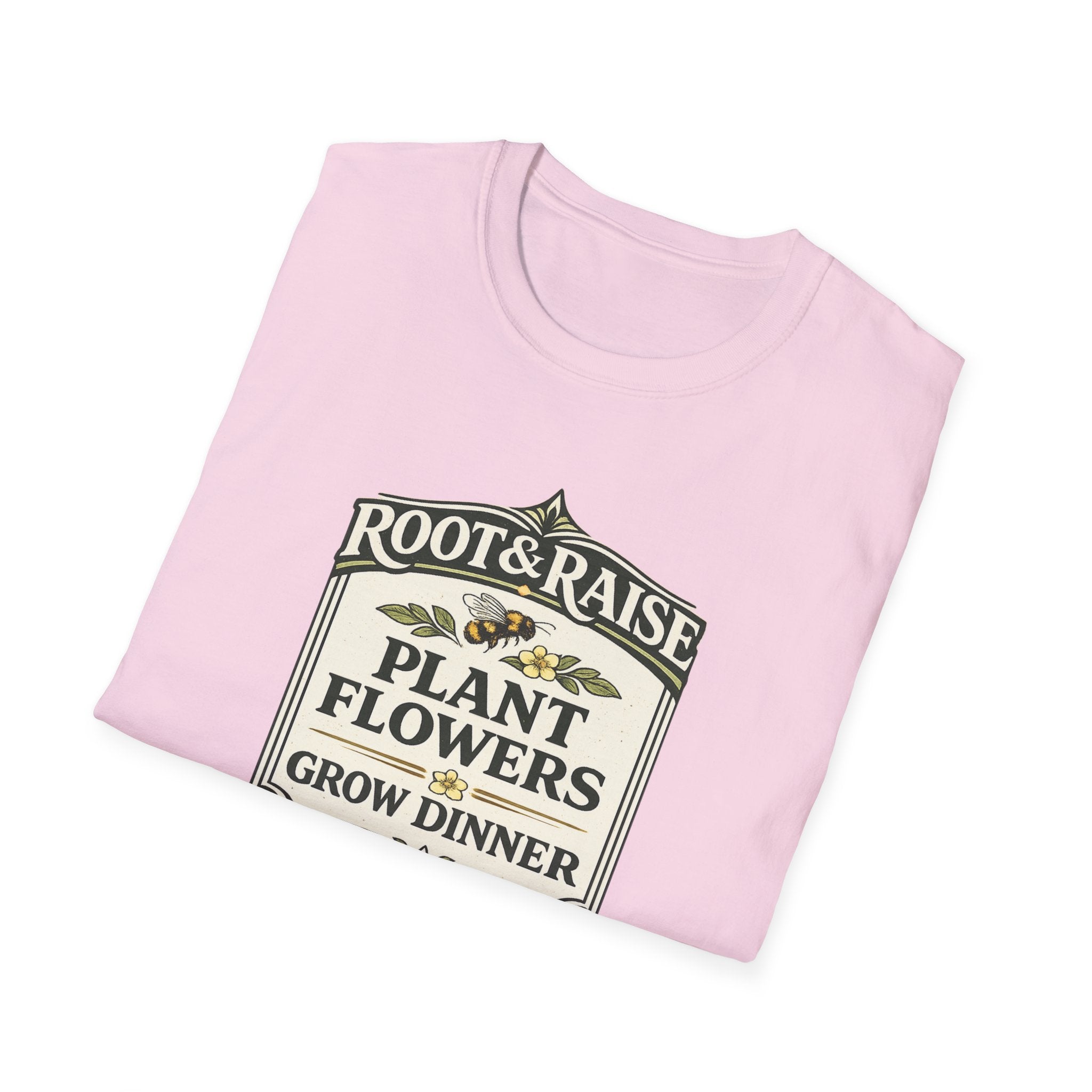 Plant Flowers Grow Dinner T-Shirt - Vintage