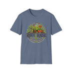 Root and Raise Logo Grow Harvest Repeat T-Shirt