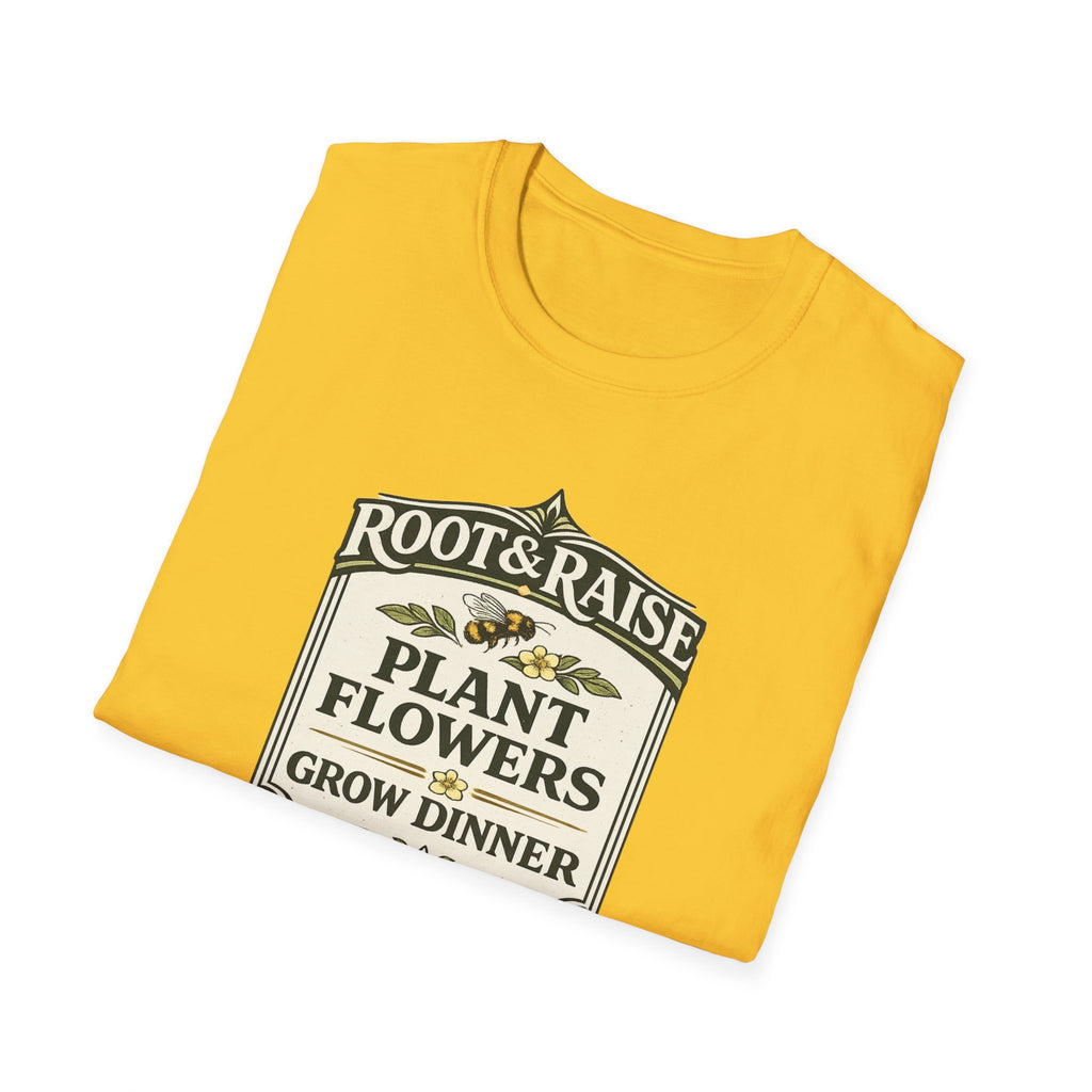 Plant Flowers Grow Dinner T-Shirt - Vintage