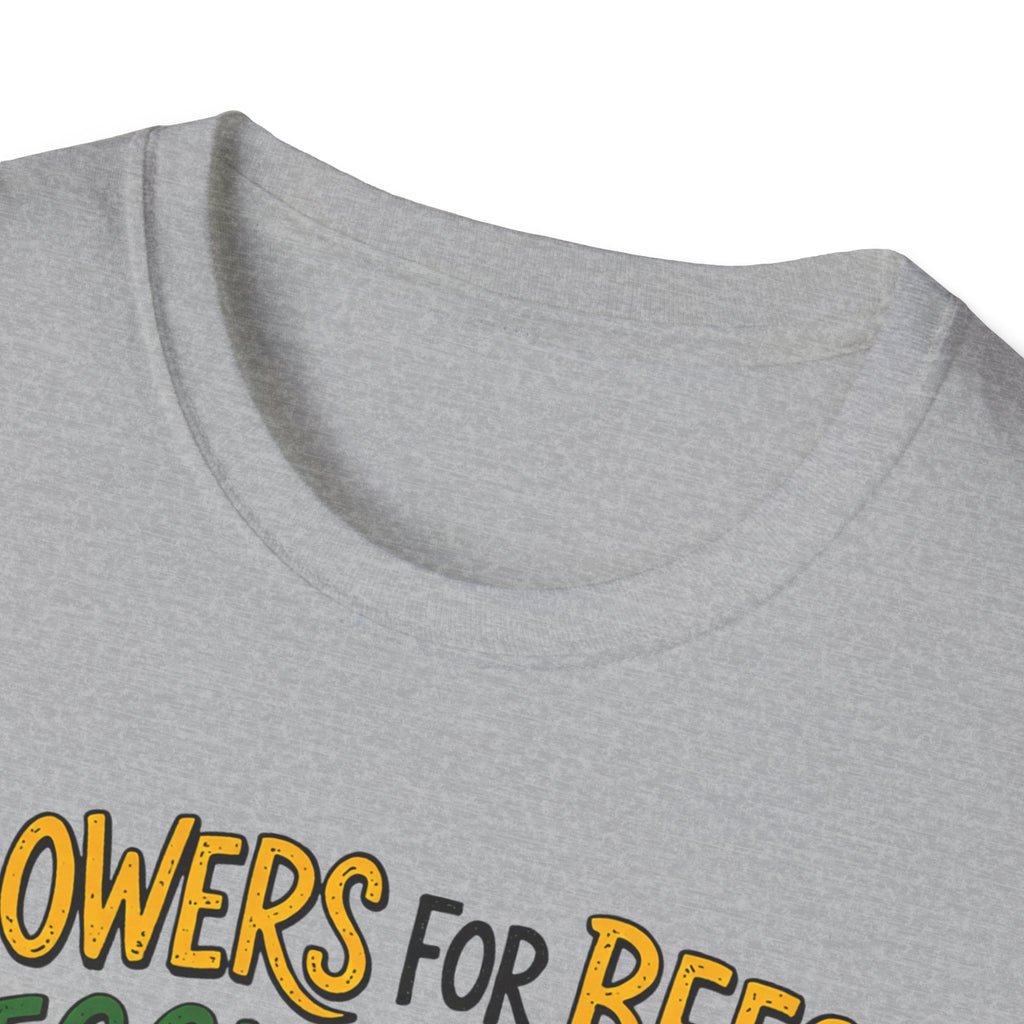 Flowers For Bees Veggies For Me T-Shirt - Illustrated