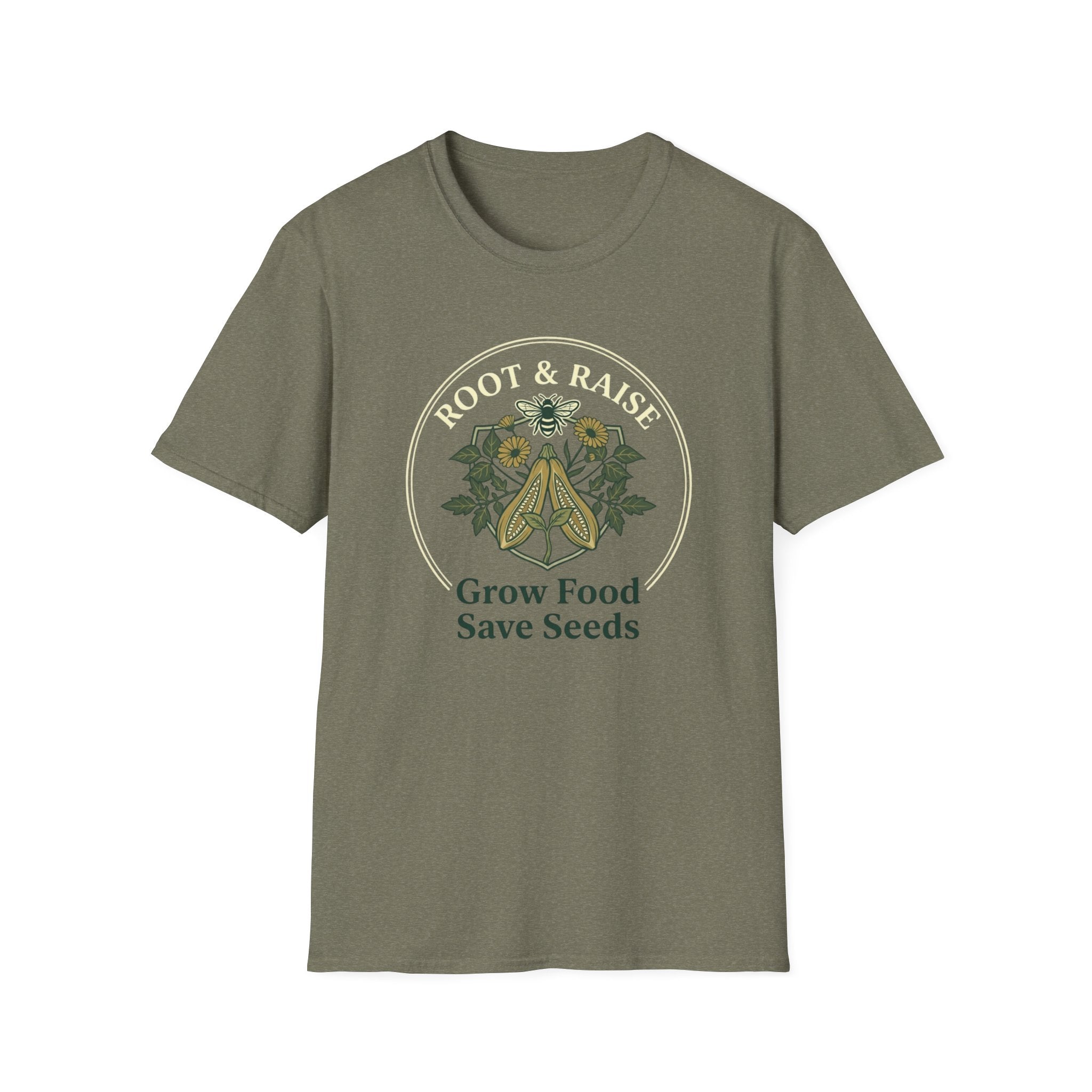 Grow Food Save Seeds T-Shirt - Vintage