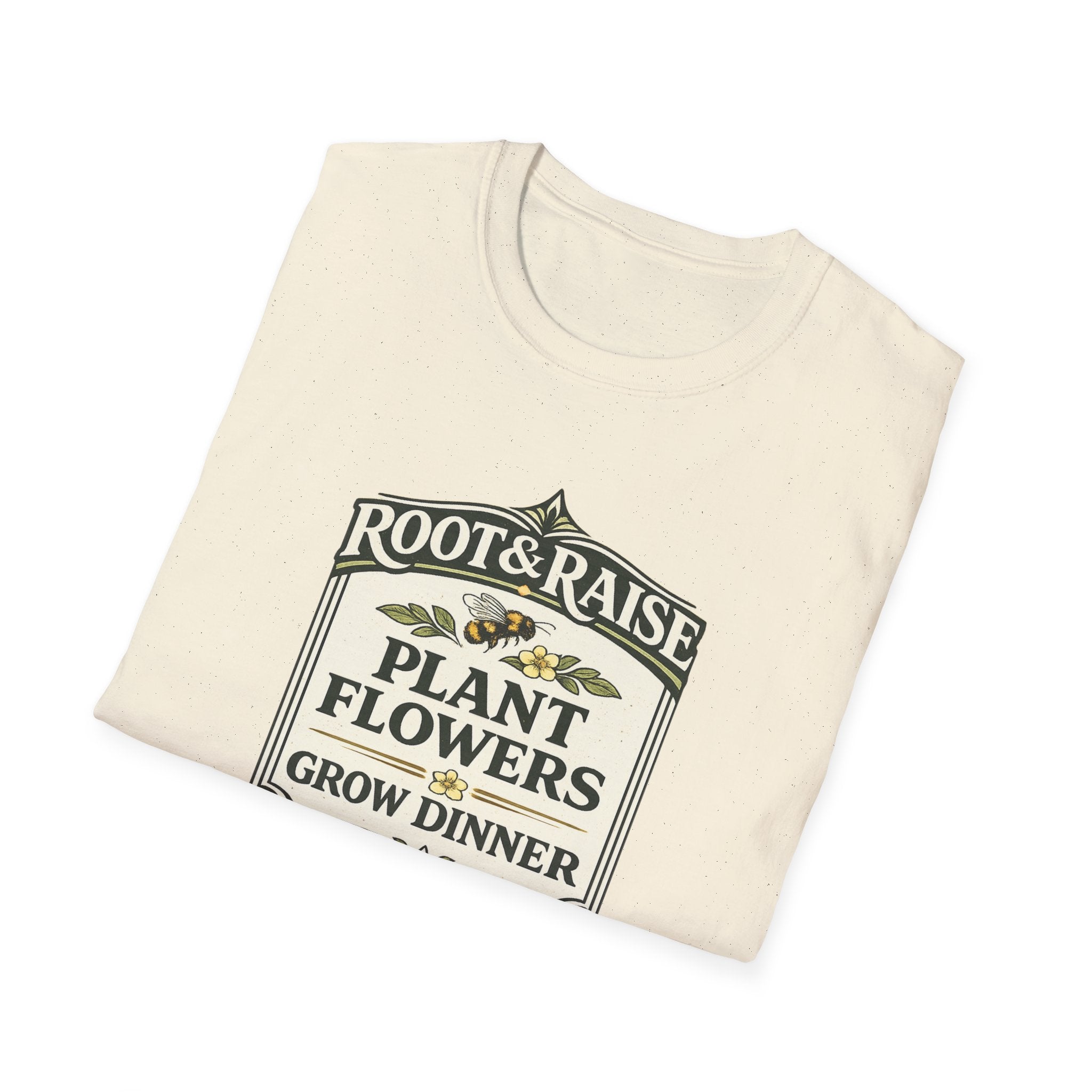 Plant Flowers Grow Dinner T-Shirt - Vintage