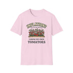 Inflation? I Grow My Own Tomatoes T-Shirt - Ridiculous Light
