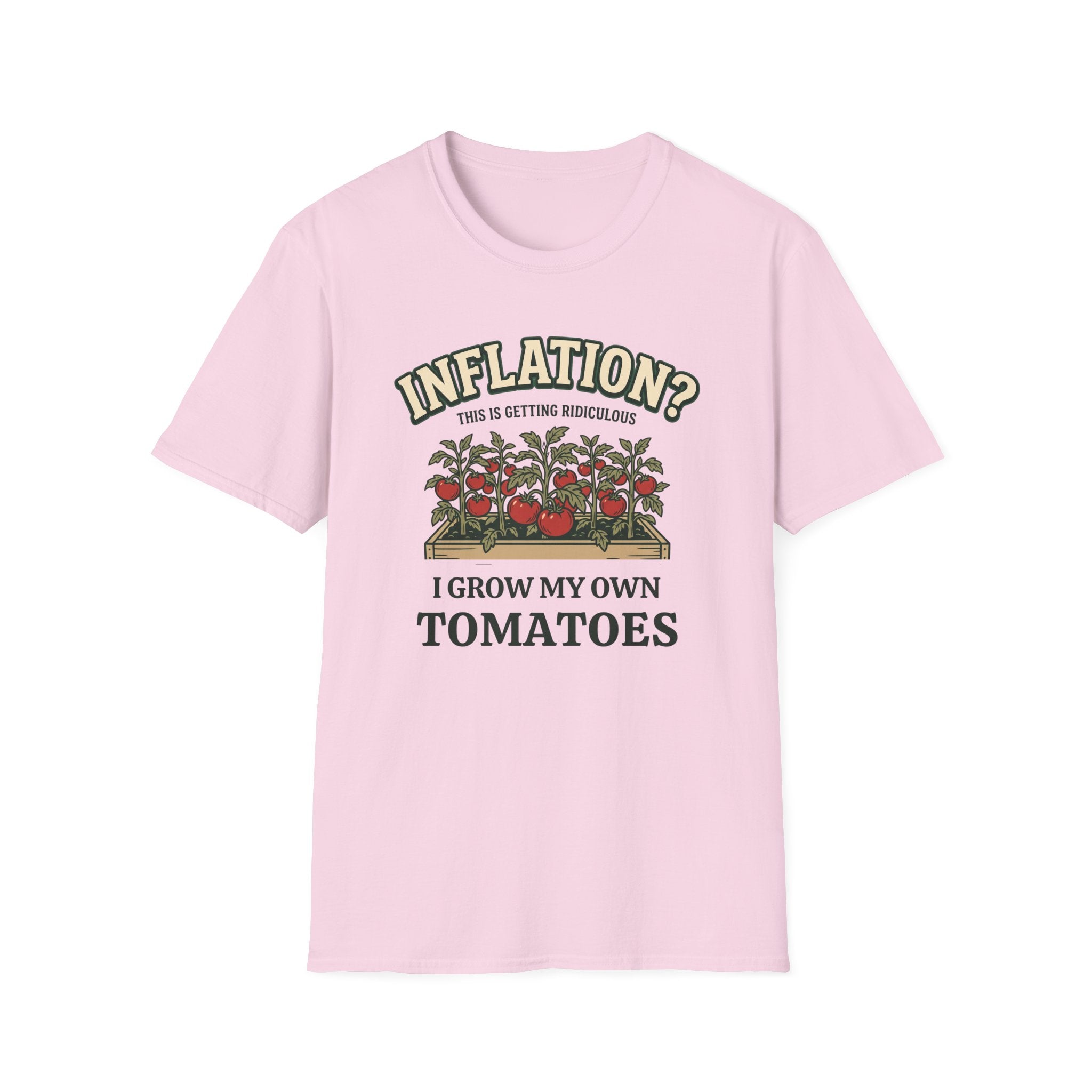 Inflation? I Grow My Own Tomatoes T-Shirt - Ridiculous Light