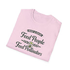 Feed People Feed Pollinators T-Shirt - Heirloom