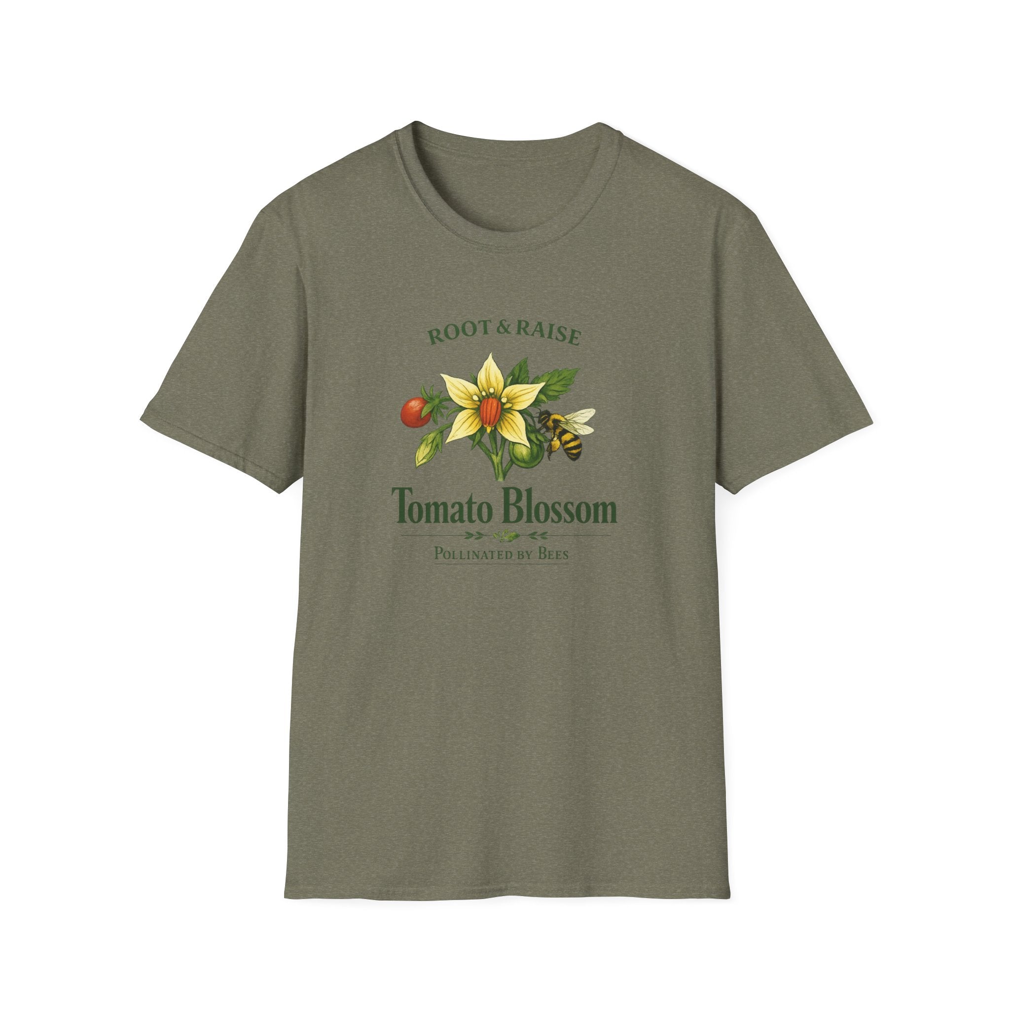 Tomato Blossom Pollinated By Bees T-Shirt