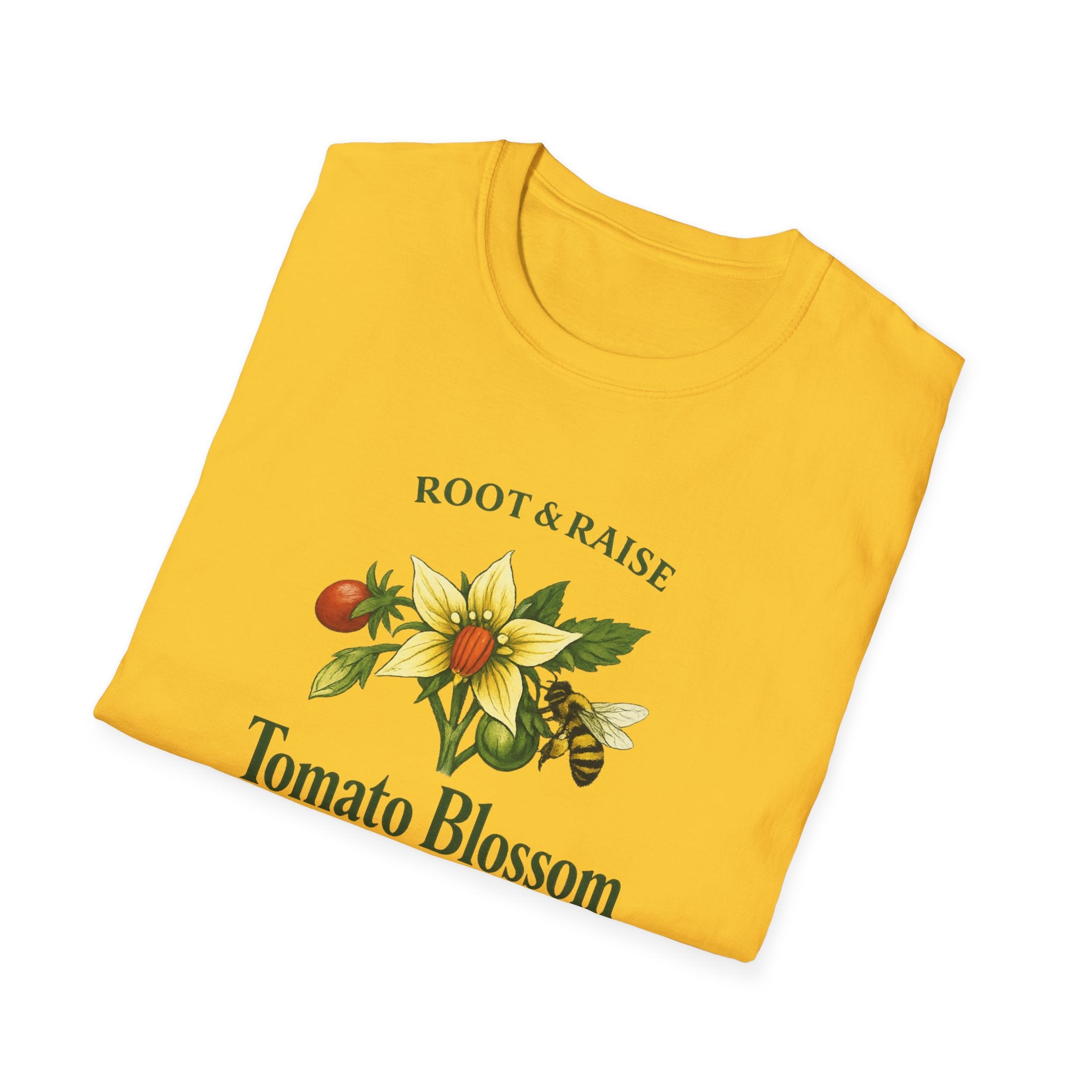 Tomato Blossom Pollinated By Bees T-Shirt
