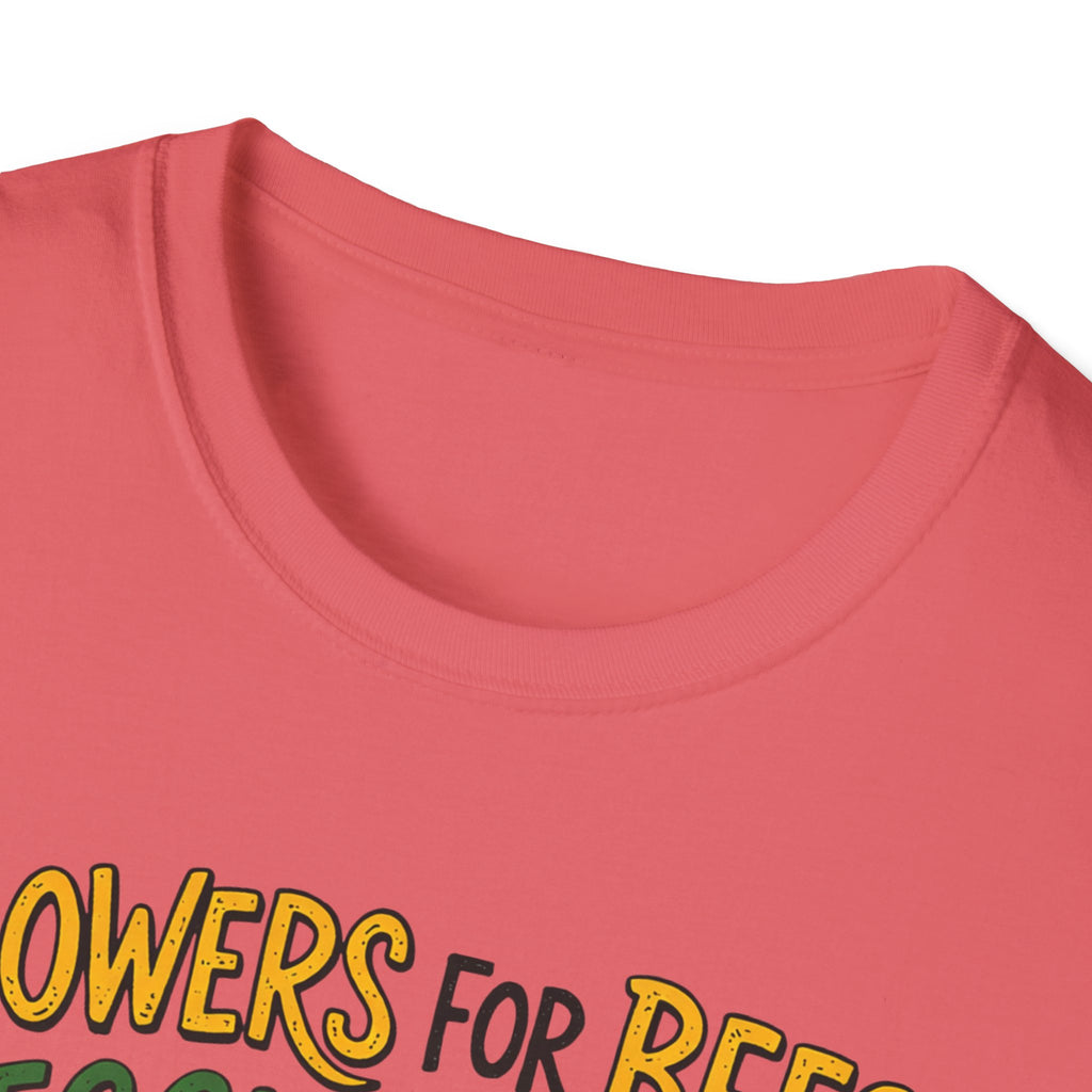 Flowers For Bees Veggies For Me T-Shirt - Illustrated