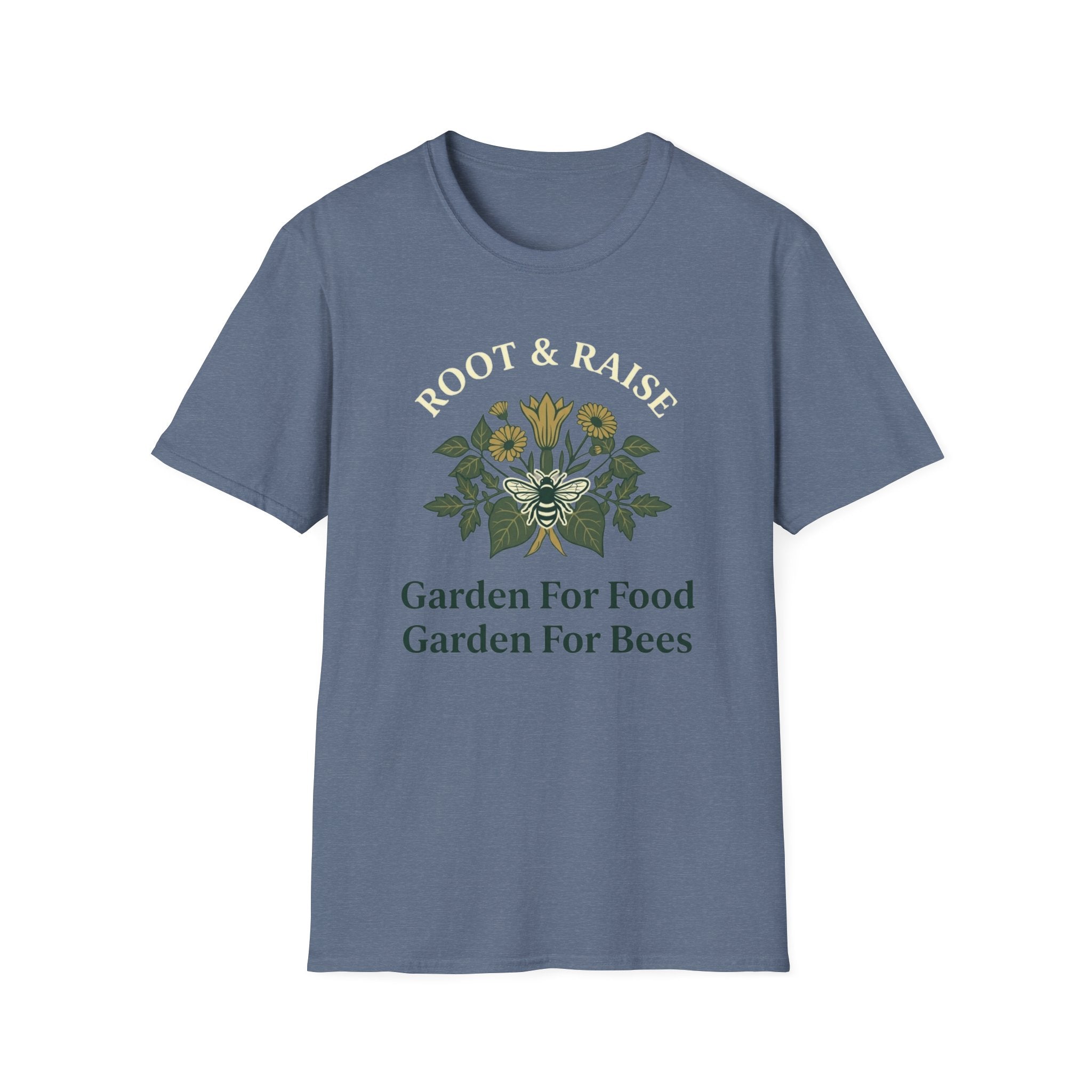 Garden For Food Garden For Bees T-Shirt - Illustrated