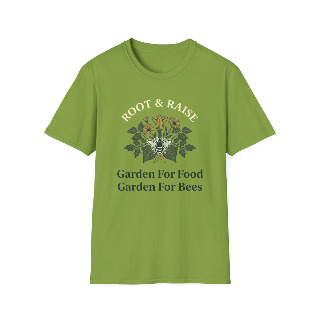 Garden For Food Garden For Bees T-Shirt - Illustrated