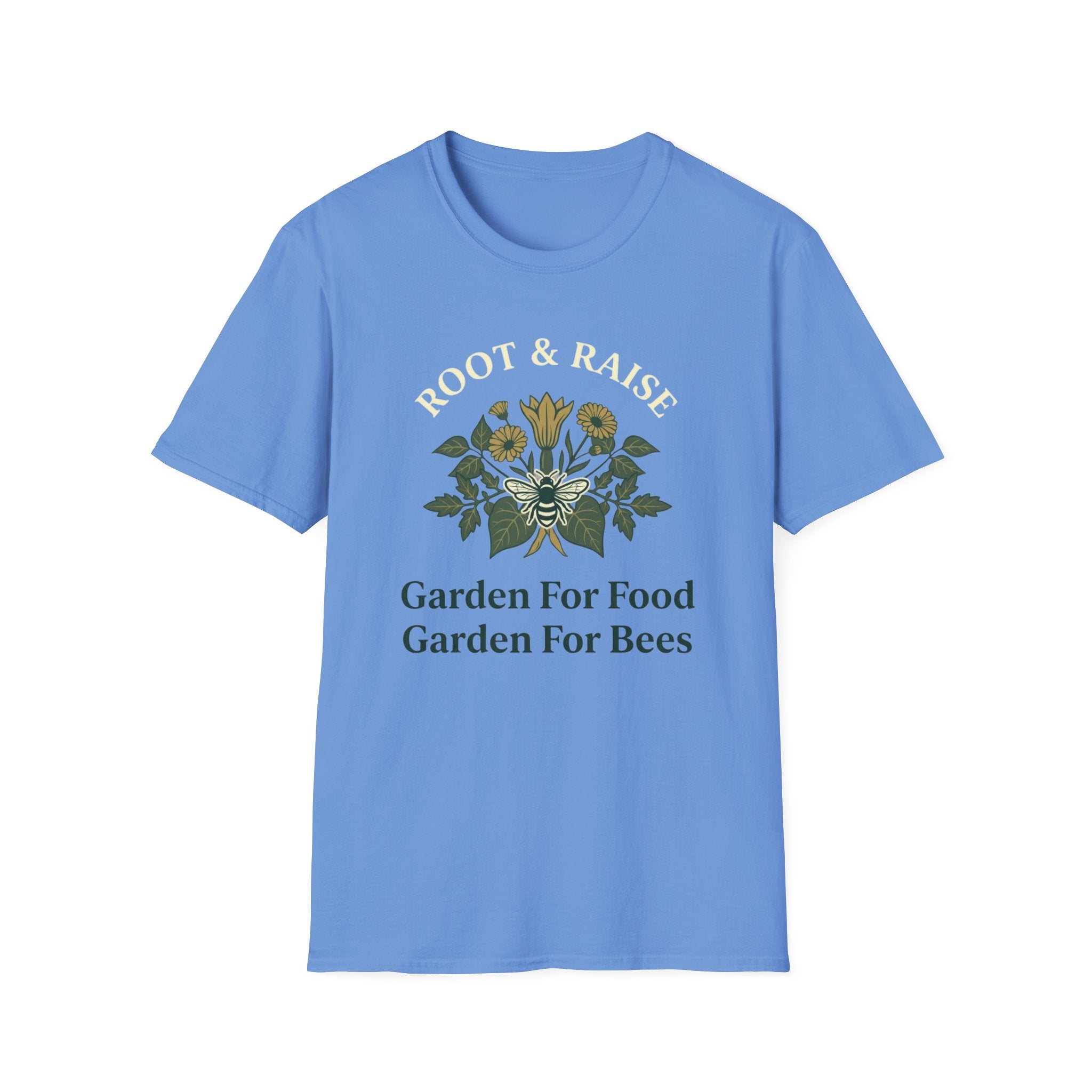Garden For Food Garden For Bees T-Shirt - Illustrated