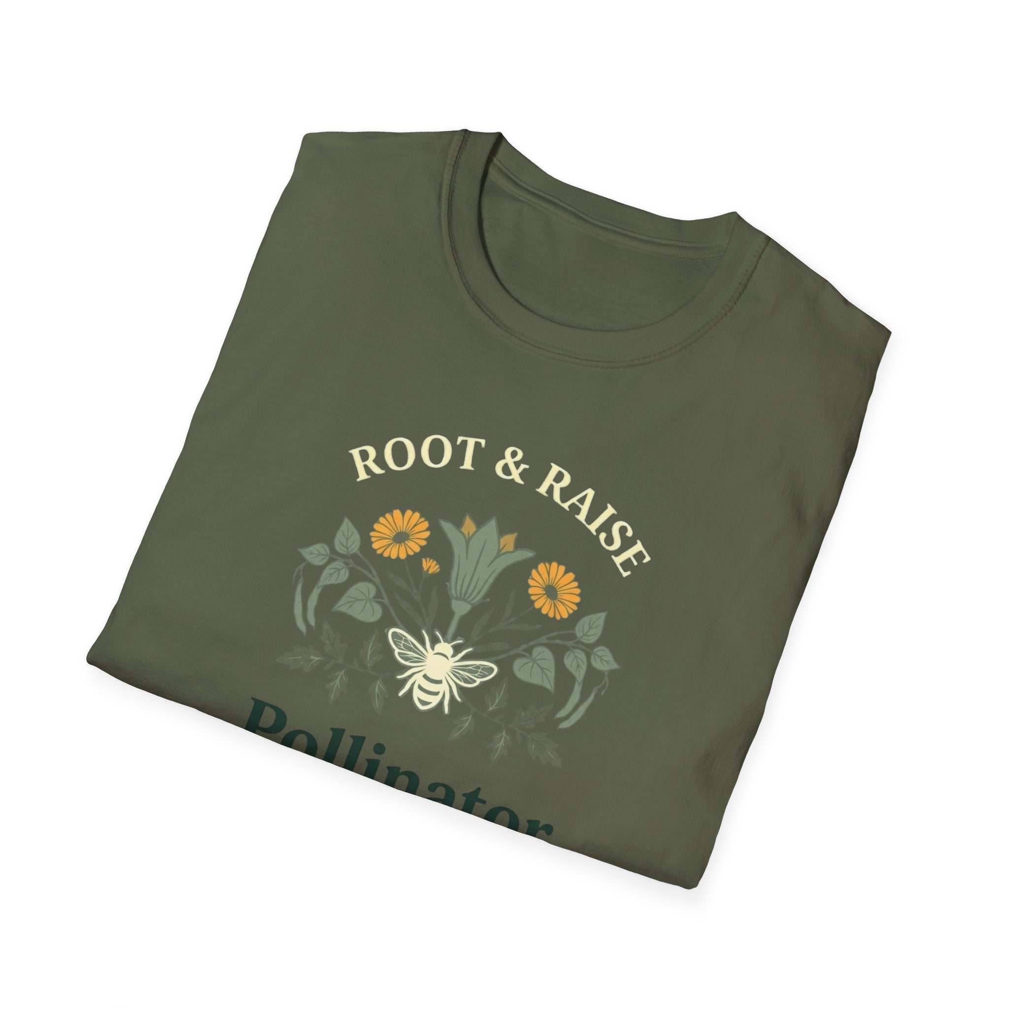 Pollinator Friendly Garden T-Shirt - Sketch
