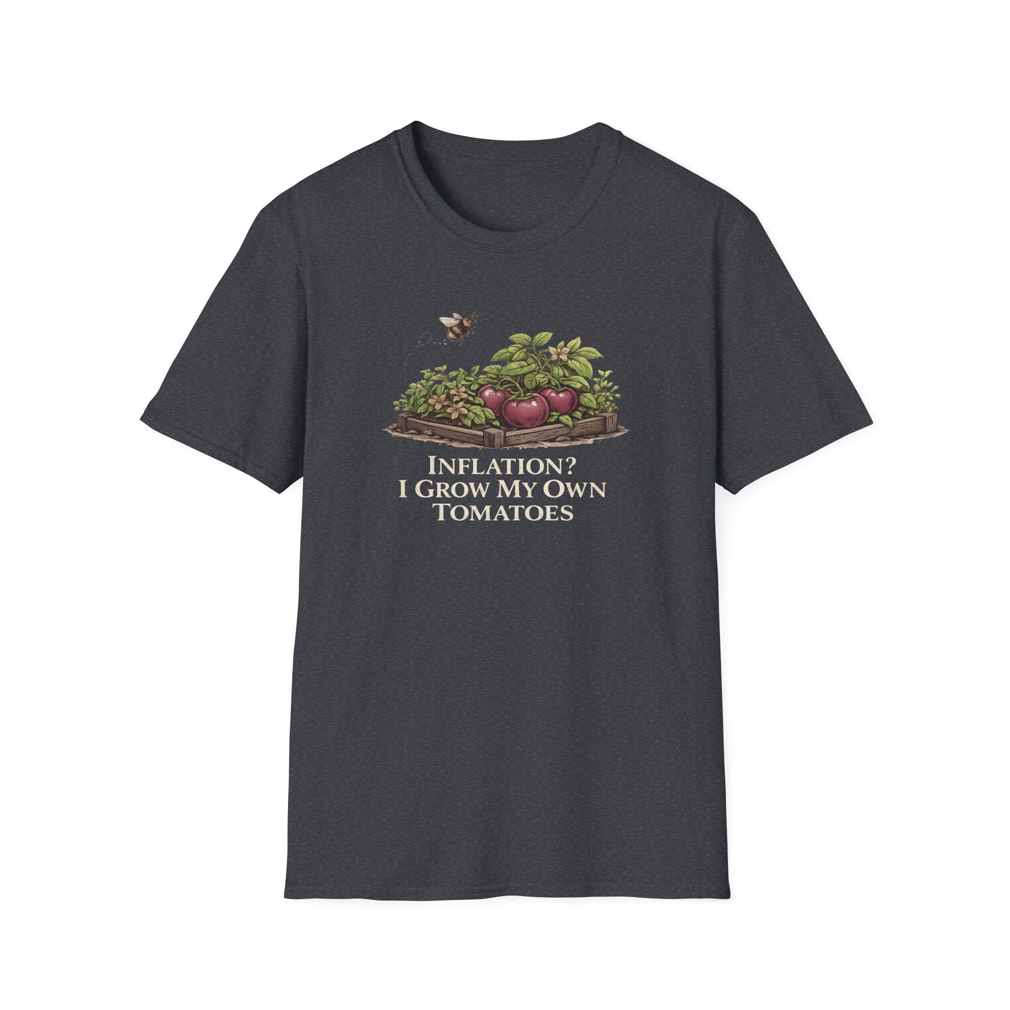 Inflation? I Grow My Own Tomatoes T-Shirt - Dark