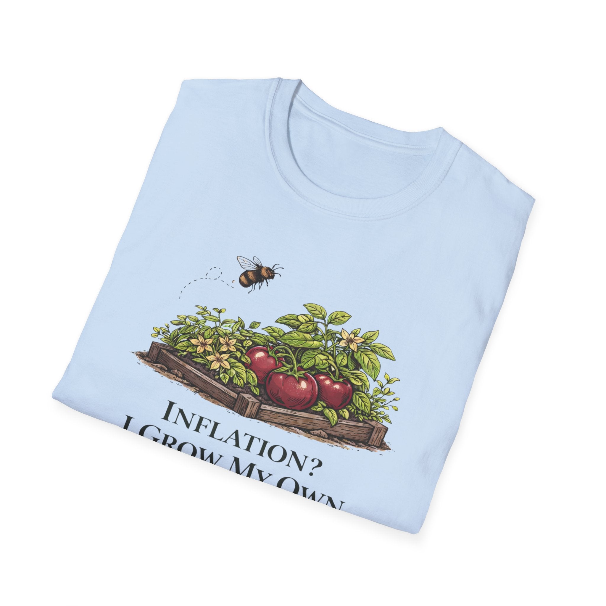 Inflation? I Grow My Own Tomatoes T-Shirt - Light