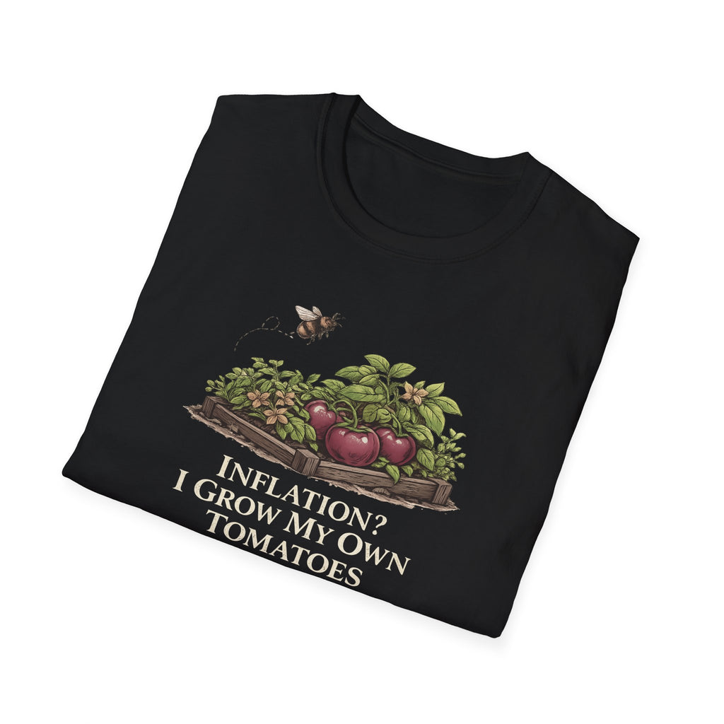 Inflation? I Grow My Own Tomatoes T-Shirt - Dark