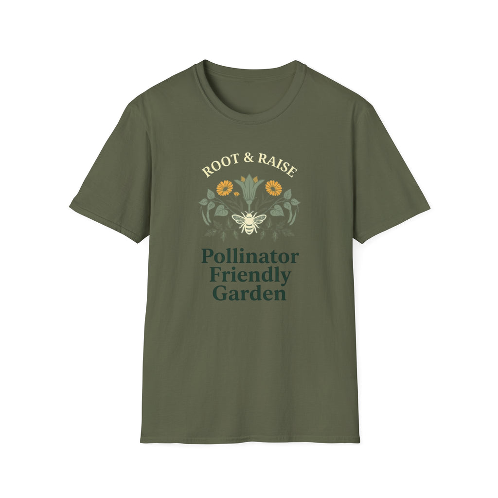 Pollinator Friendly Garden T-Shirt - Sketch