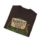 Harvest Happens Here Gardening T-Shirt
