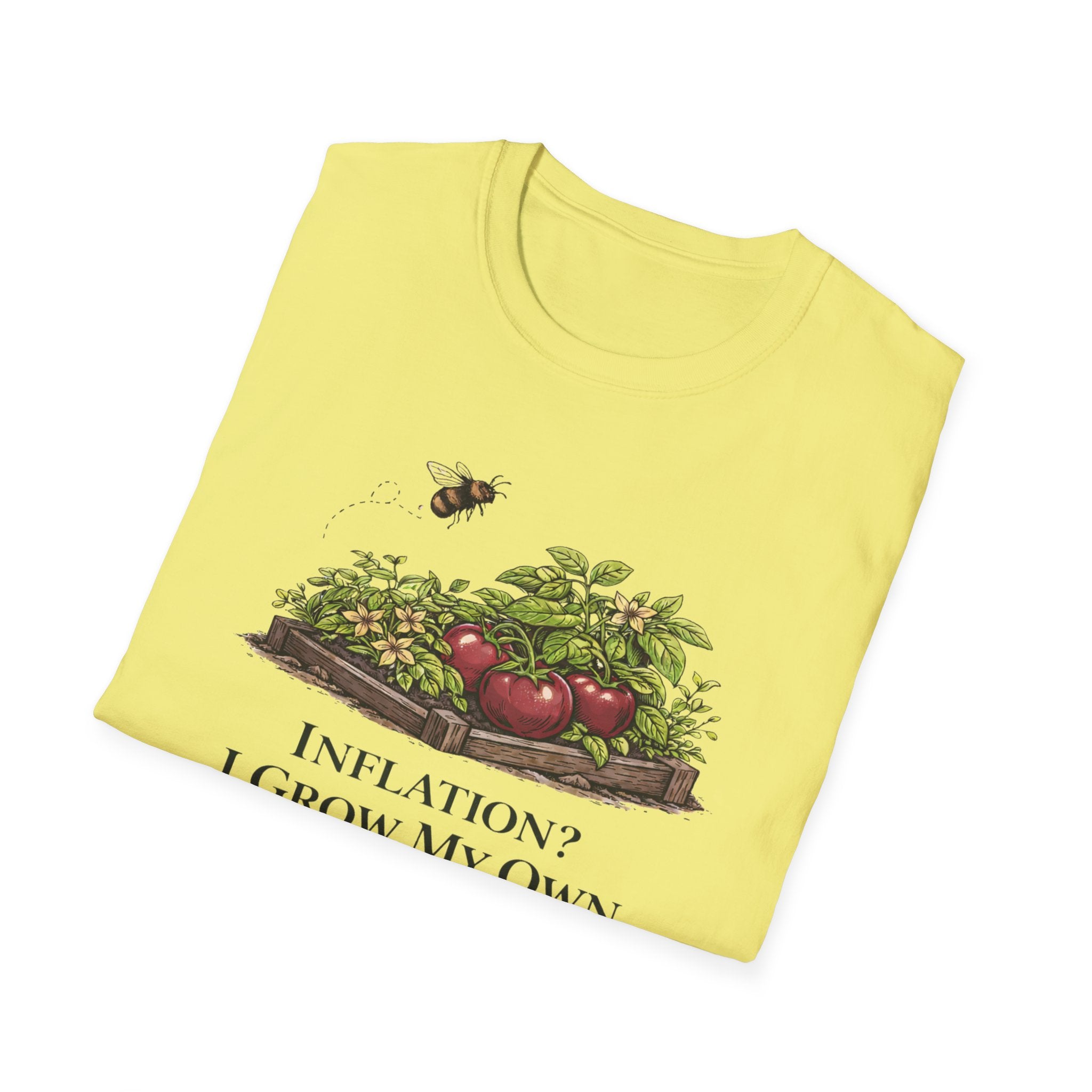 Inflation? I Grow My Own Tomatoes T-Shirt - Light