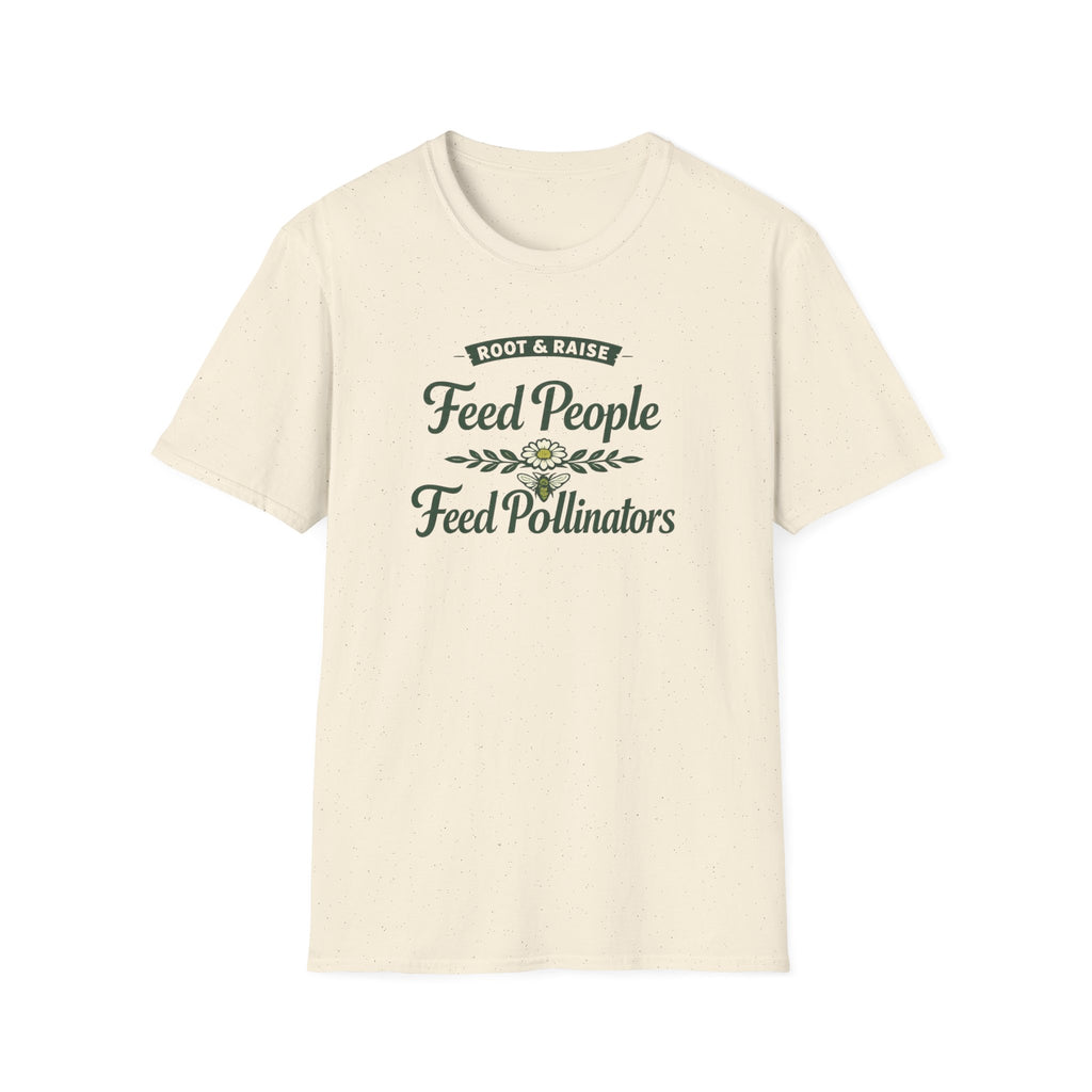 Feed People Feed Pollinators T-Shirt - Heirloom