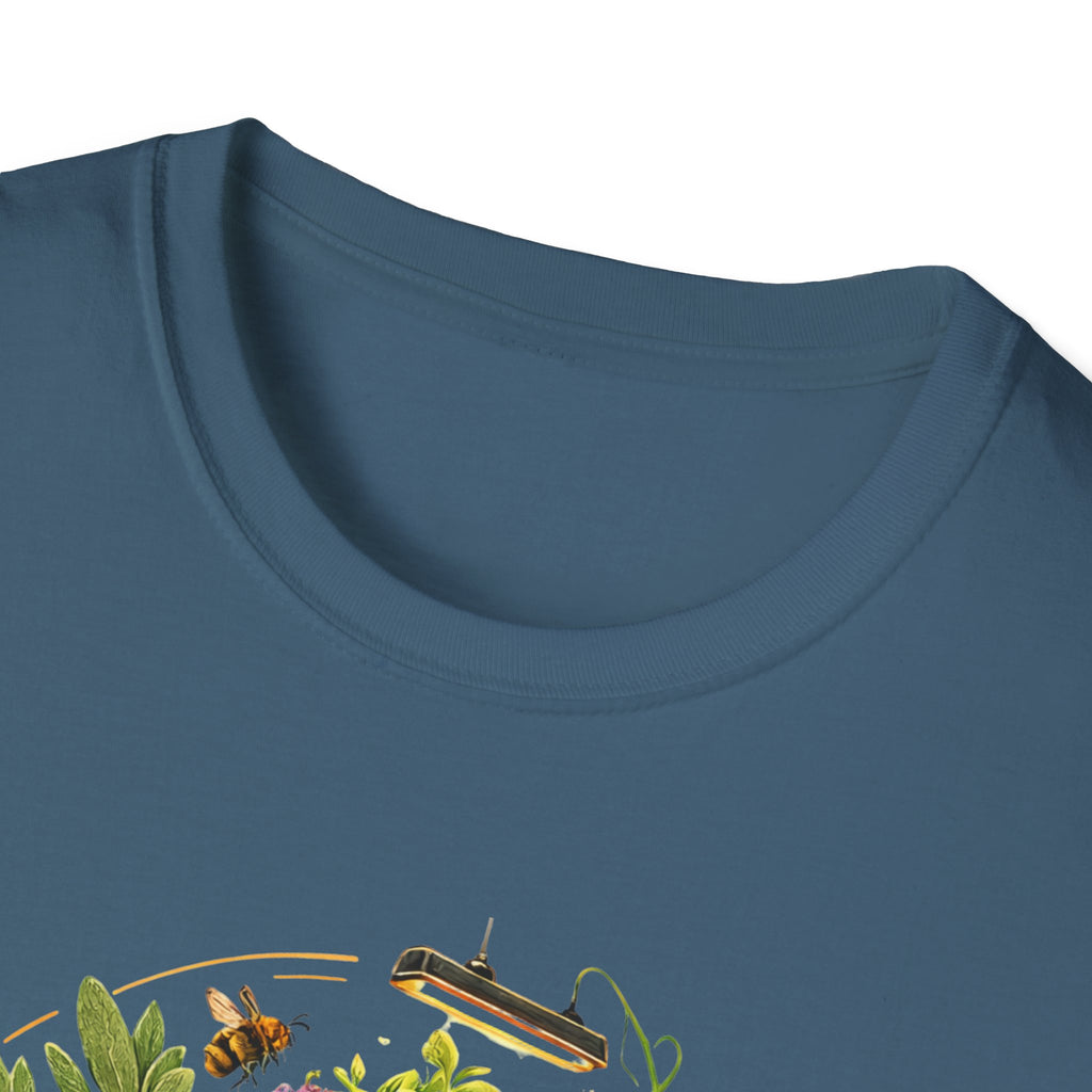 Root and Raise Logo Grow Harvest Repeat T-Shirt