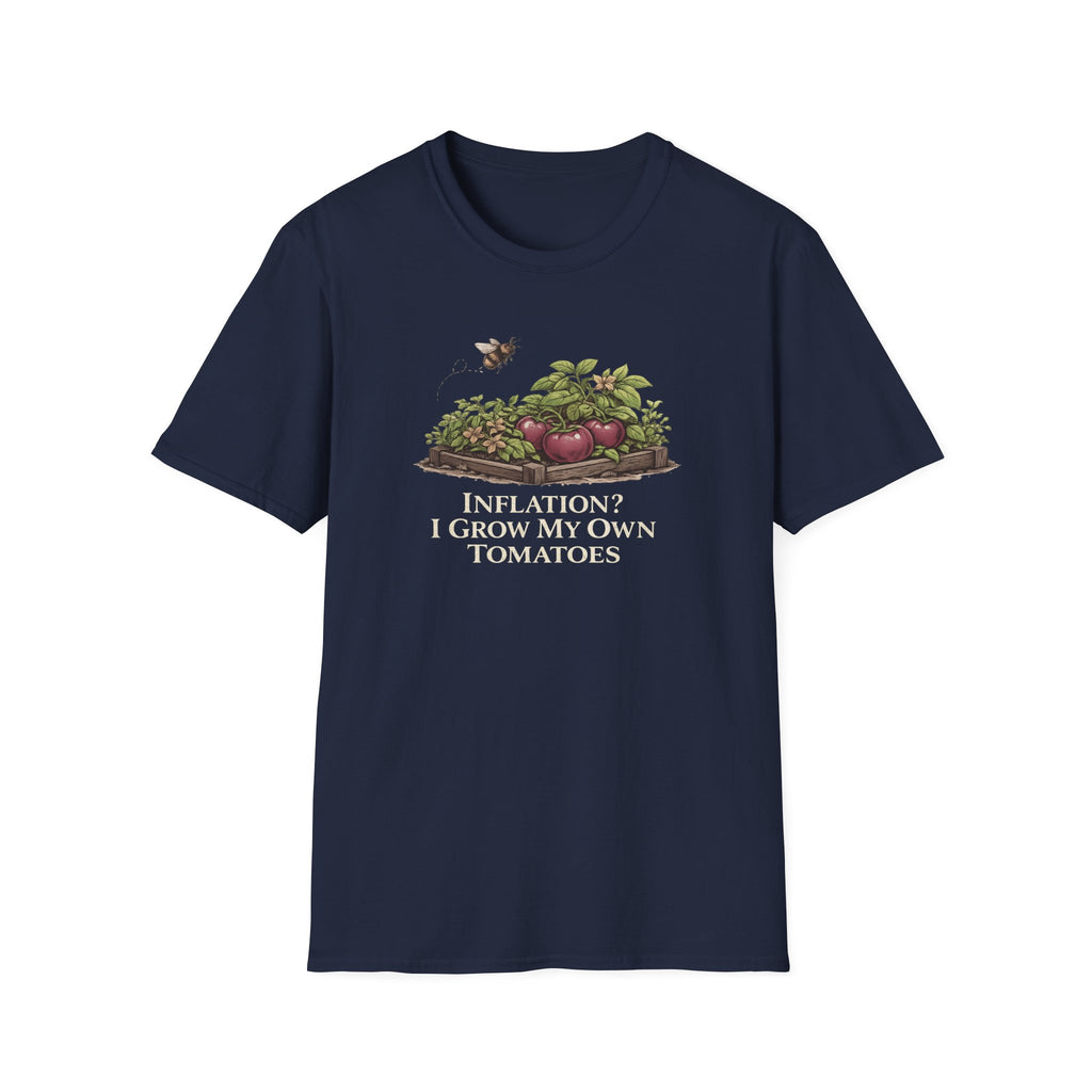Inflation? I Grow My Own Tomatoes T-Shirt - Dark