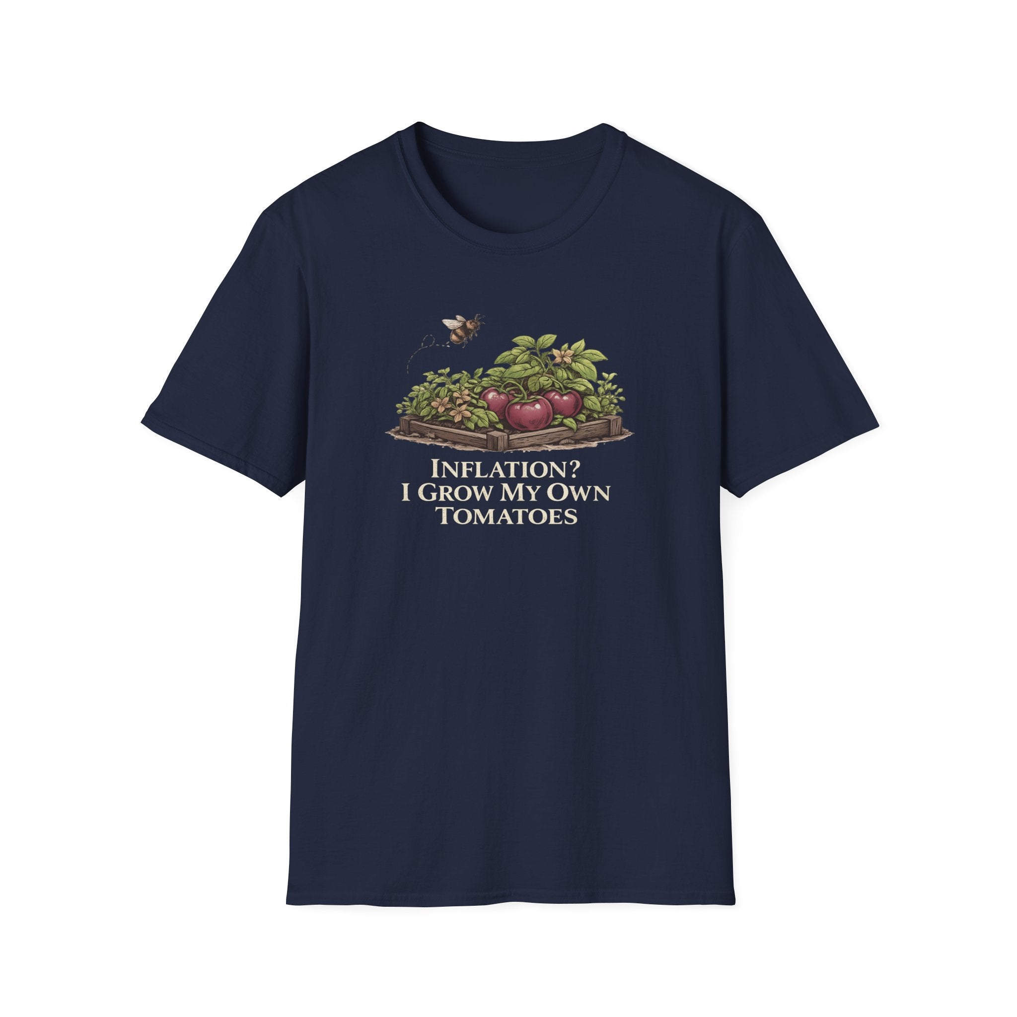 Inflation? I Grow My Own Tomatoes T-Shirt - Dark