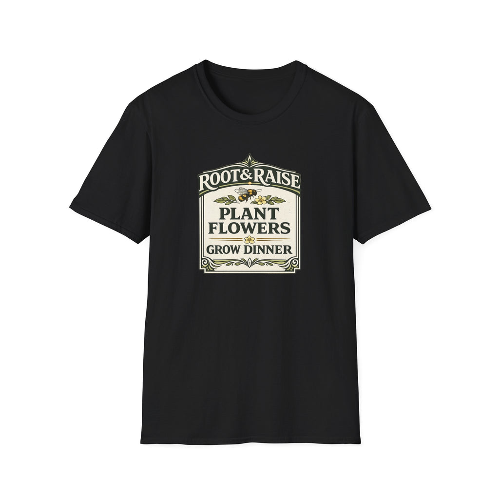 Plant Flowers Grow Dinner T-Shirt - Vintage