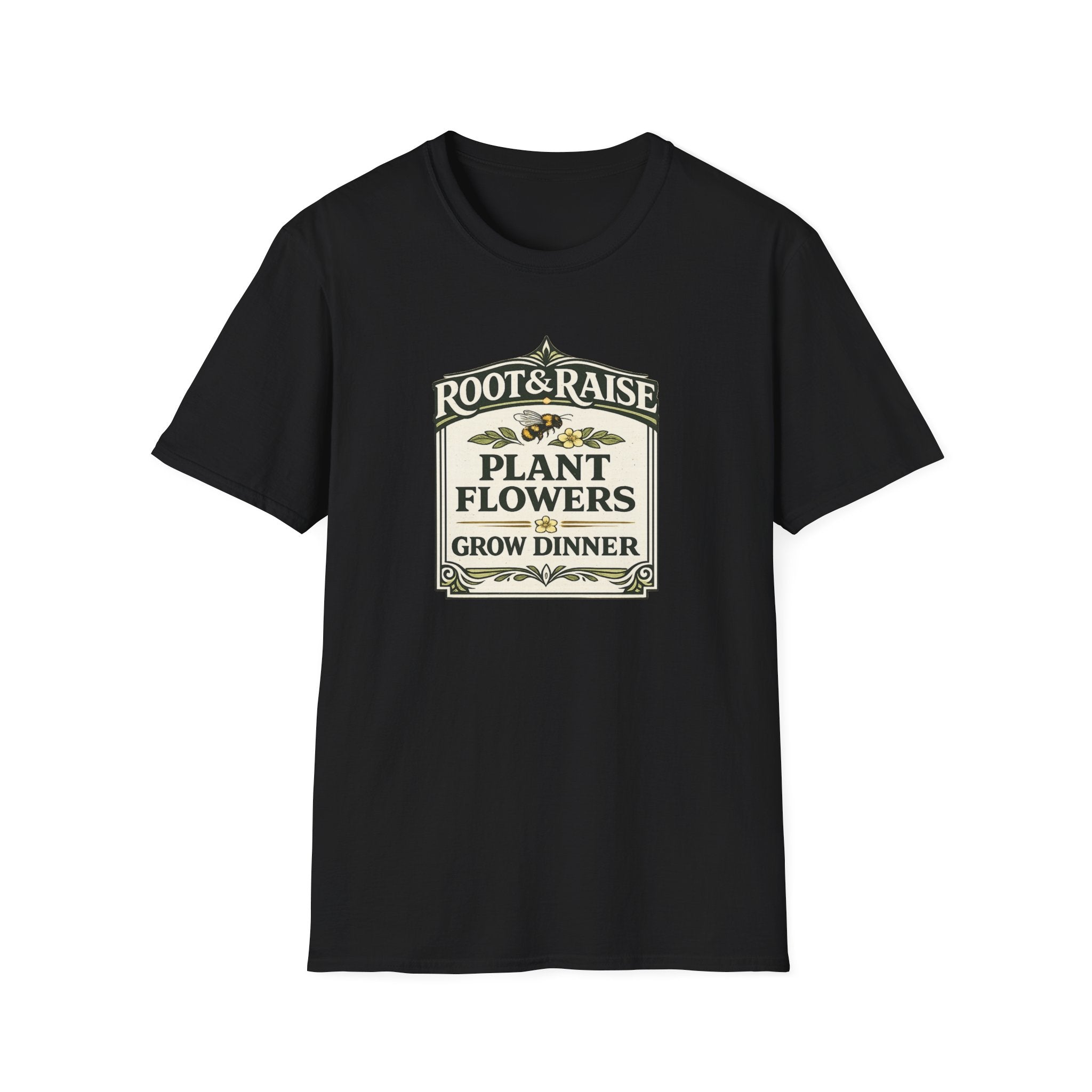 Plant Flowers Grow Dinner T-Shirt - Vintage