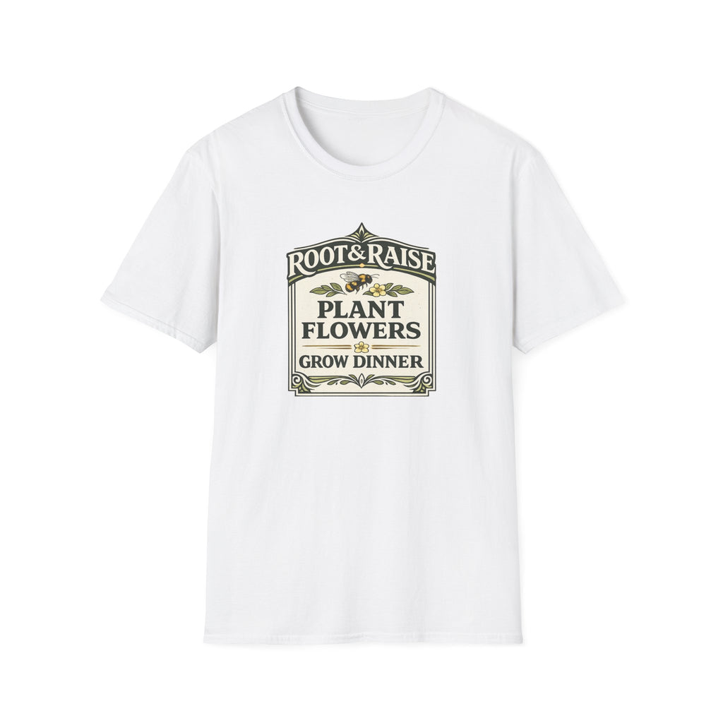 Plant Flowers Grow Dinner T-Shirt - Vintage